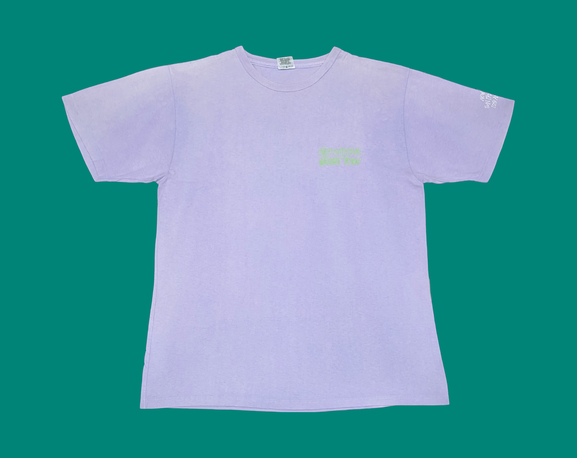 Stussy × Vintage Vtg 90s Stussy International Tribe LA Revolution T shirt Size US L / EU 52-54 / 3 - 3 Thumbnail