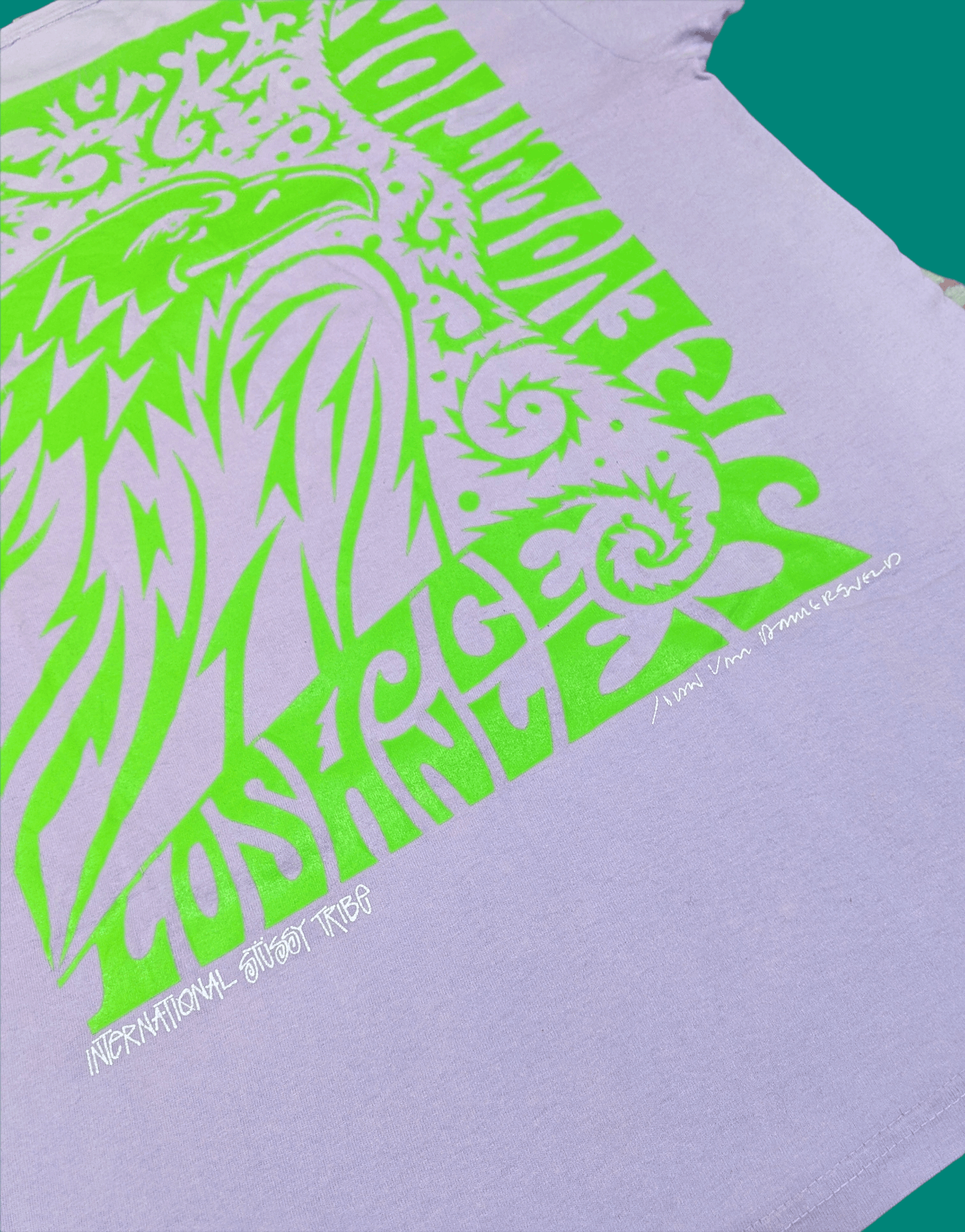 Stussy × Vintage Vtg 90s Stussy International Tribe LA Revolution T shirt Size US L / EU 52-54 / 3 - 4 Thumbnail