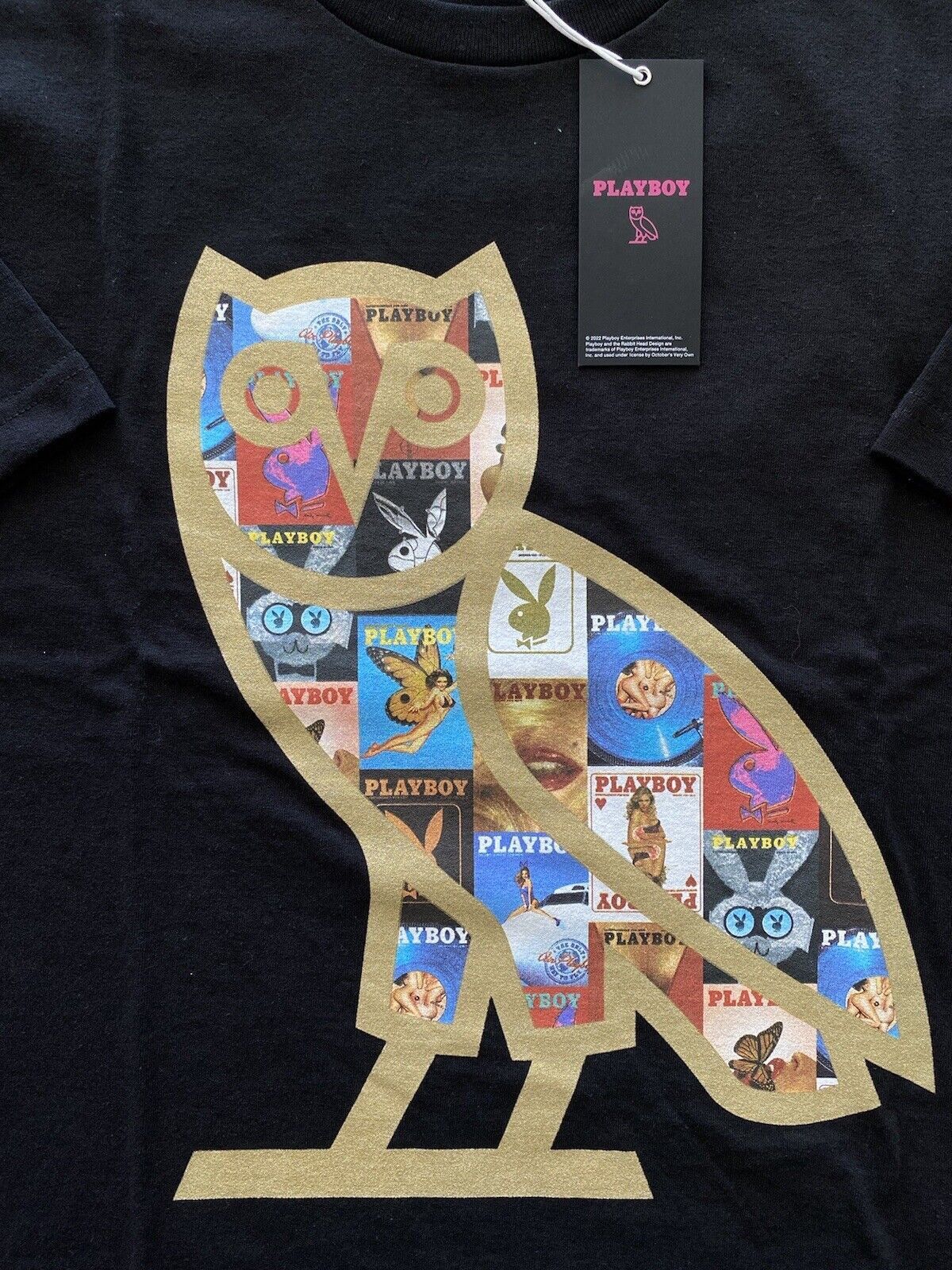 Drake OVO x PLAYBOY MAGAZINE OG OWL T-SHIRT TEE Size US M / EU 48-50 / 2 - 3 Thumbnail
