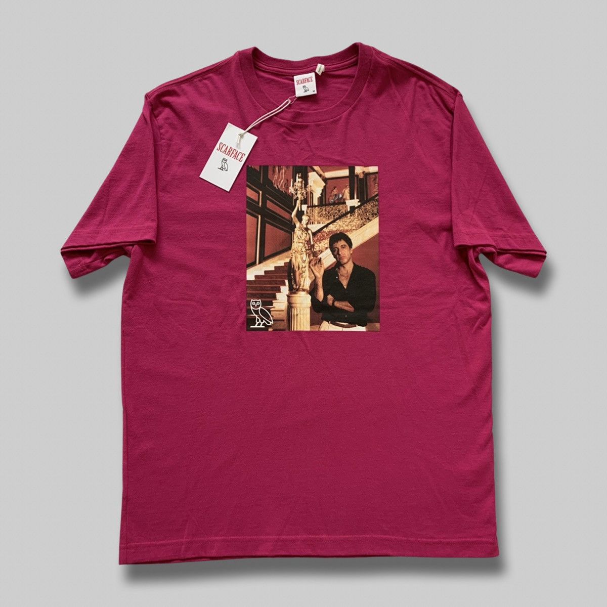 Drake OVO X SCARFACE TEE T-SHIRT FUCHSIA PINK - Medium Size US M / EU 48-50 / 2 - 1 Thumbnail