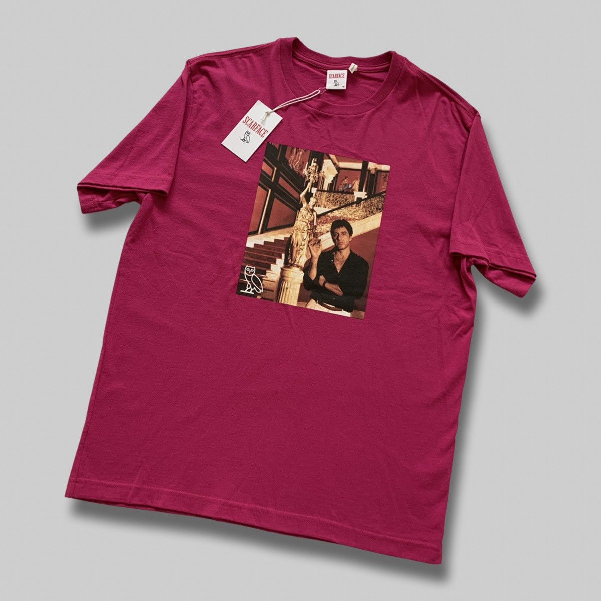 Drake OVO X SCARFACE TEE T-SHIRT FUCHSIA PINK - Medium Size US M / EU 48-50 / 2 - 3 Thumbnail