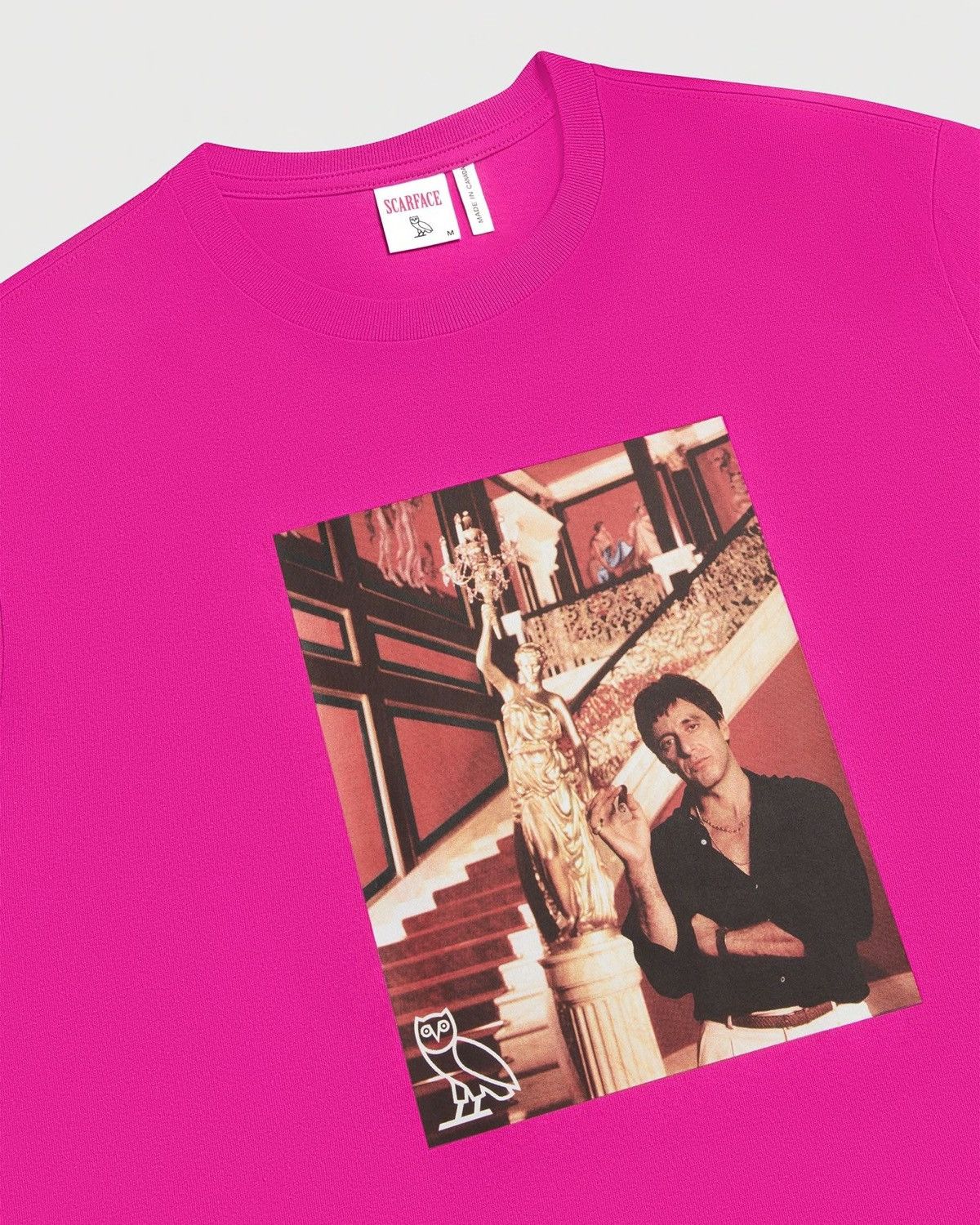 Drake OVO X SCARFACE TEE T-SHIRT FUCHSIA PINK - Medium Size US M / EU 48-50 / 2 - 4 Thumbnail