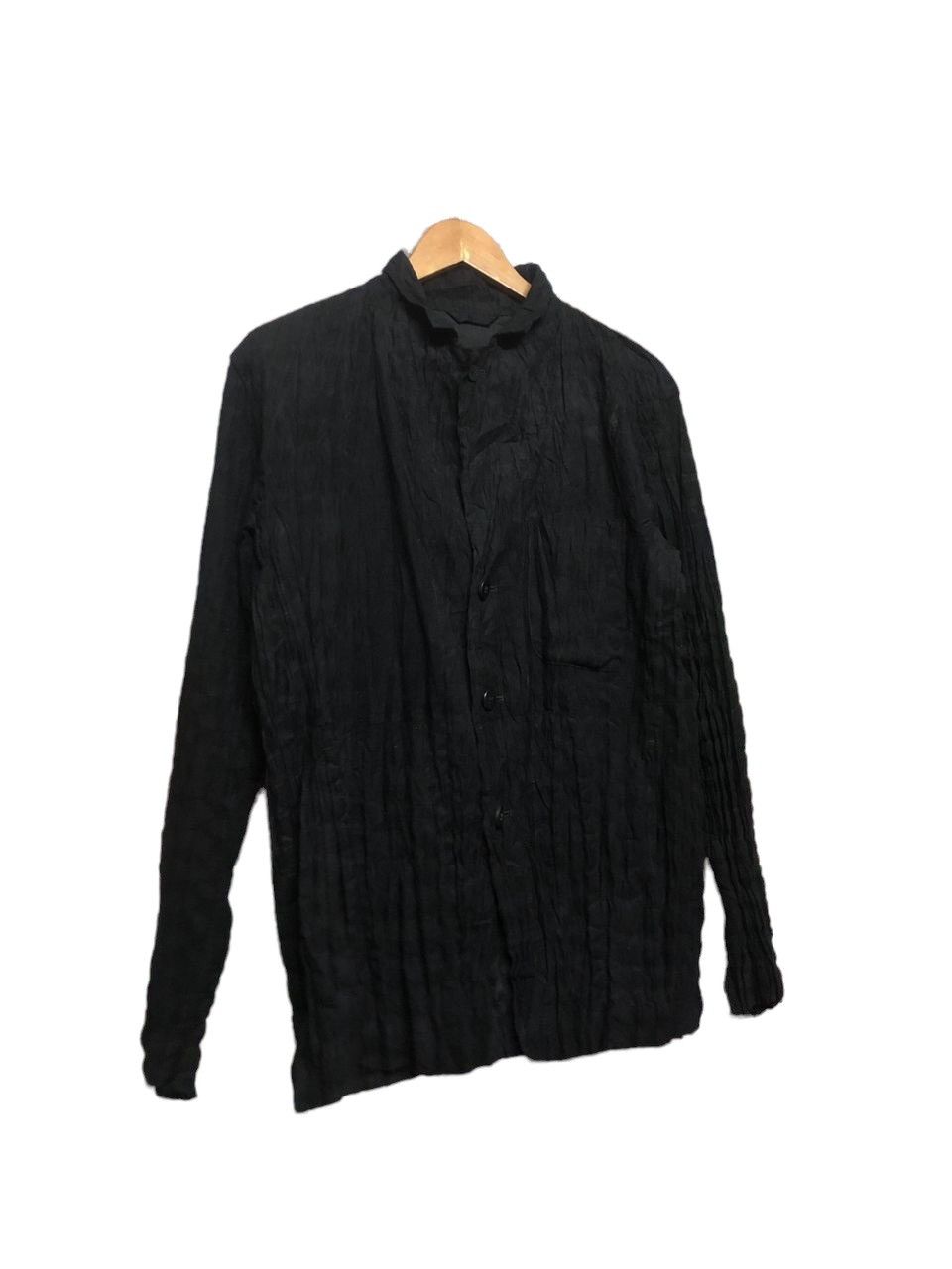Final Home × Issey Miyake Vtg🌑Issey Miyake Men Permanently Wrinkled Fabric Shirt Size US M / EU 48-50 / 2 - 1 Thumbnail