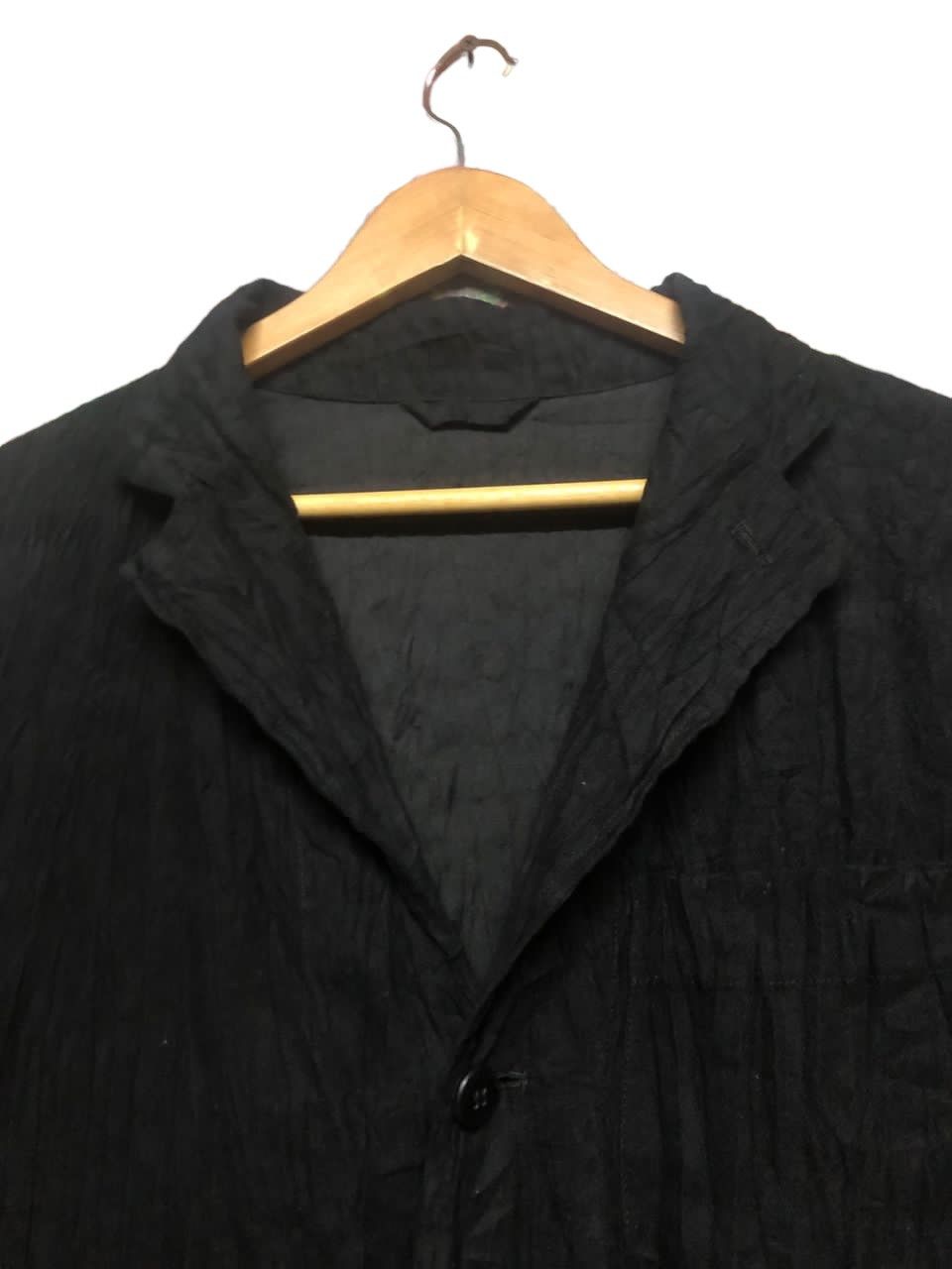 Final Home × Issey Miyake Vtg🌑Issey Miyake Men Permanently Wrinkled Fabric Shirt Size US M / EU 48-50 / 2 - 6 Thumbnail
