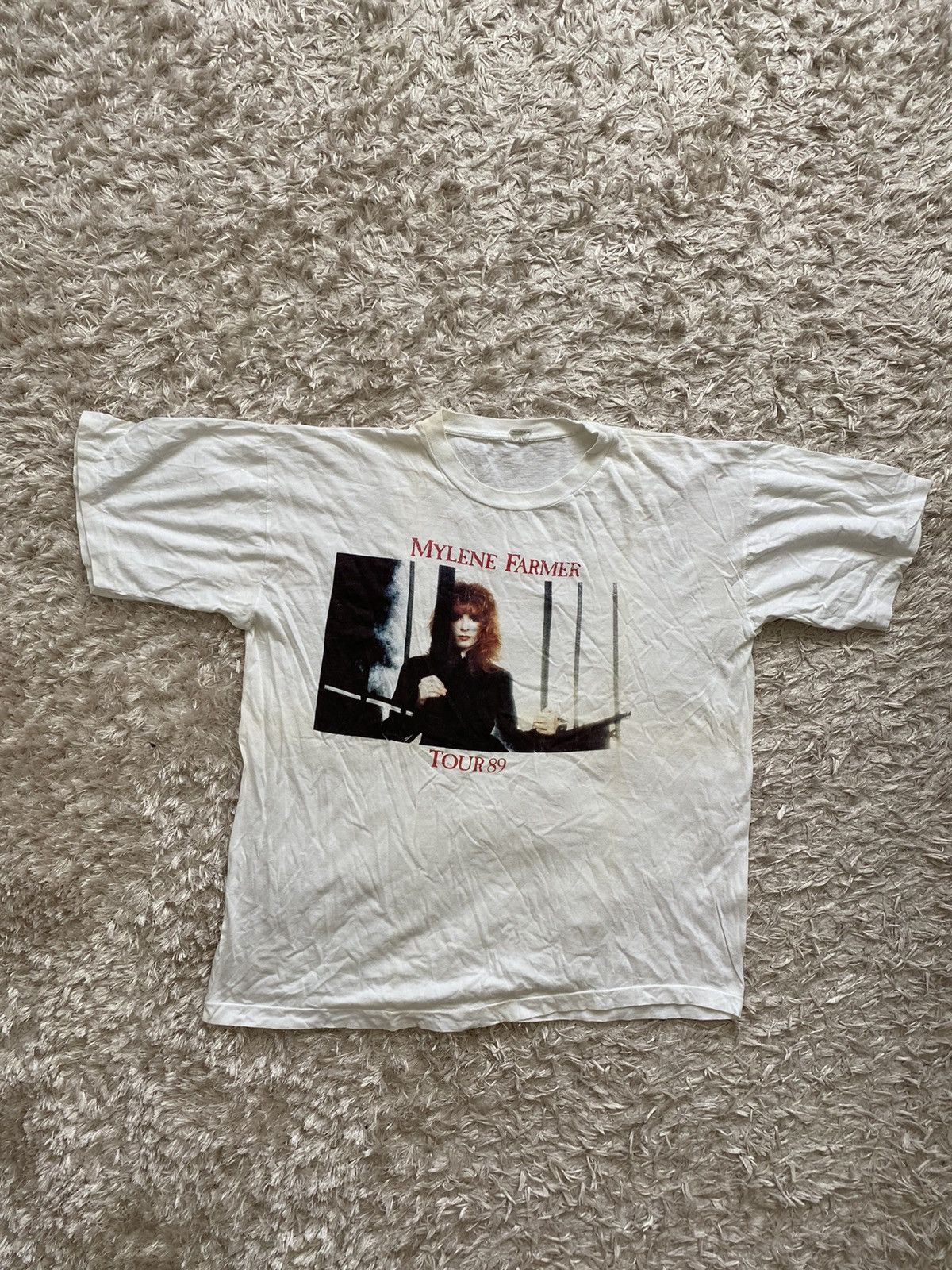 Very rare Mylene Farmer 1989 the first tour shirt