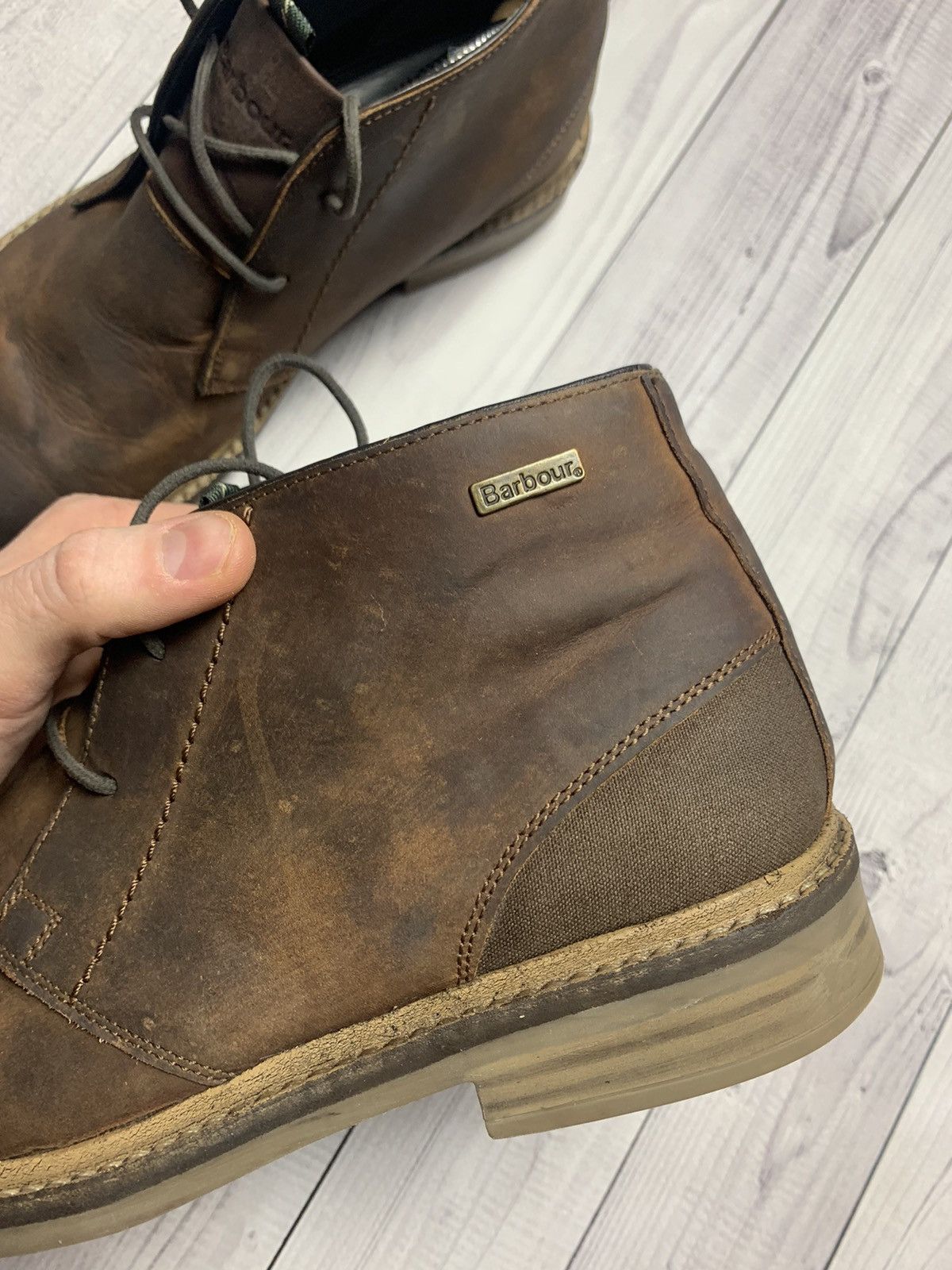 Barbour × Vintage Vintage Barbour boots brown leather size 8 Size US 8 / EU 41 - 2 Thumbnail