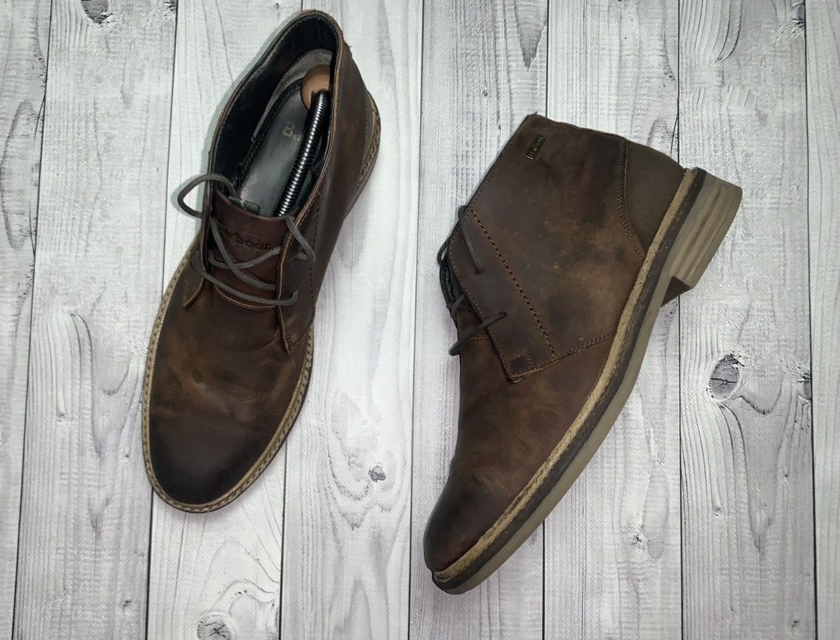 Barbour × Vintage Vintage Barbour boots brown leather size 8 Size US 8 / EU 41 - 1 Thumbnail