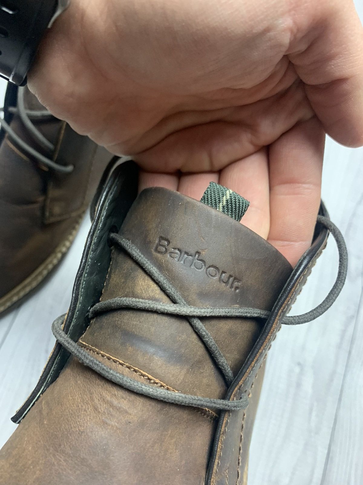 Barbour × Vintage Vintage Barbour boots brown leather size 8 Size US 8 / EU 41 - 3 Thumbnail