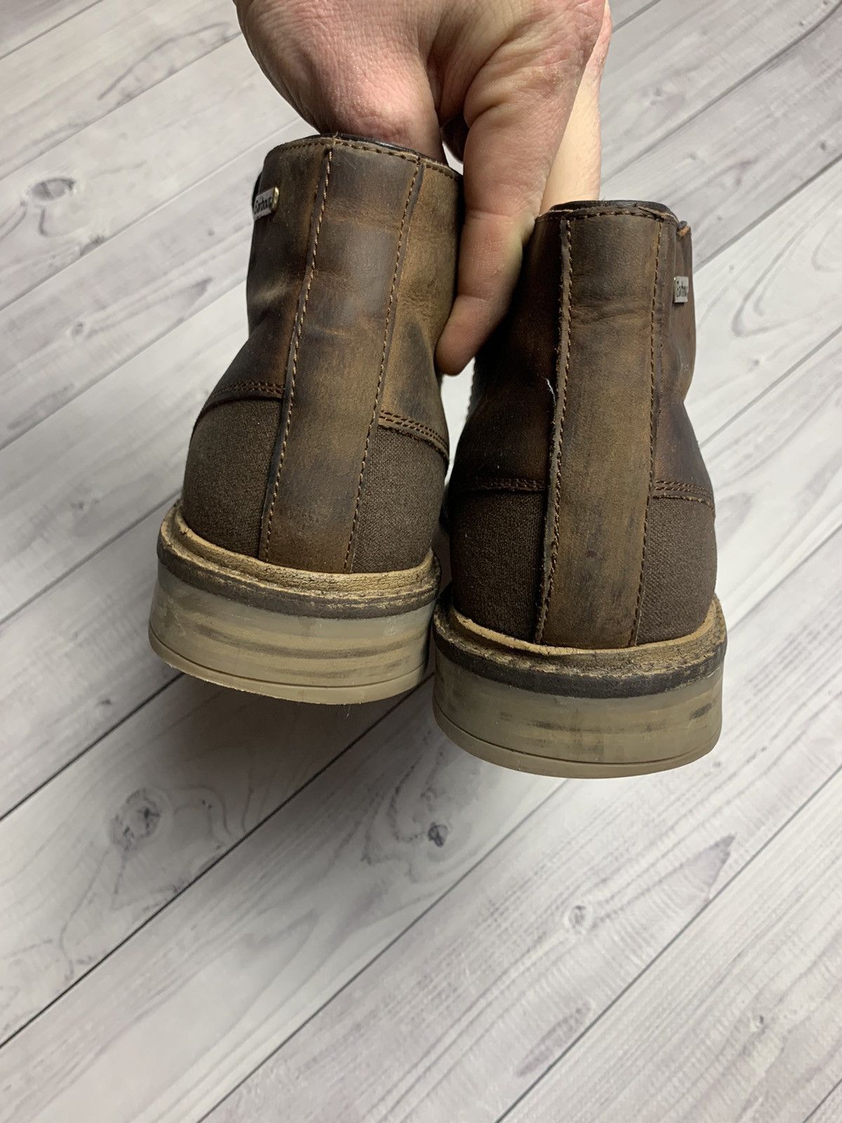 Barbour × Vintage Vintage Barbour boots brown leather size 8 Size US 8 / EU 41 - 6 Thumbnail
