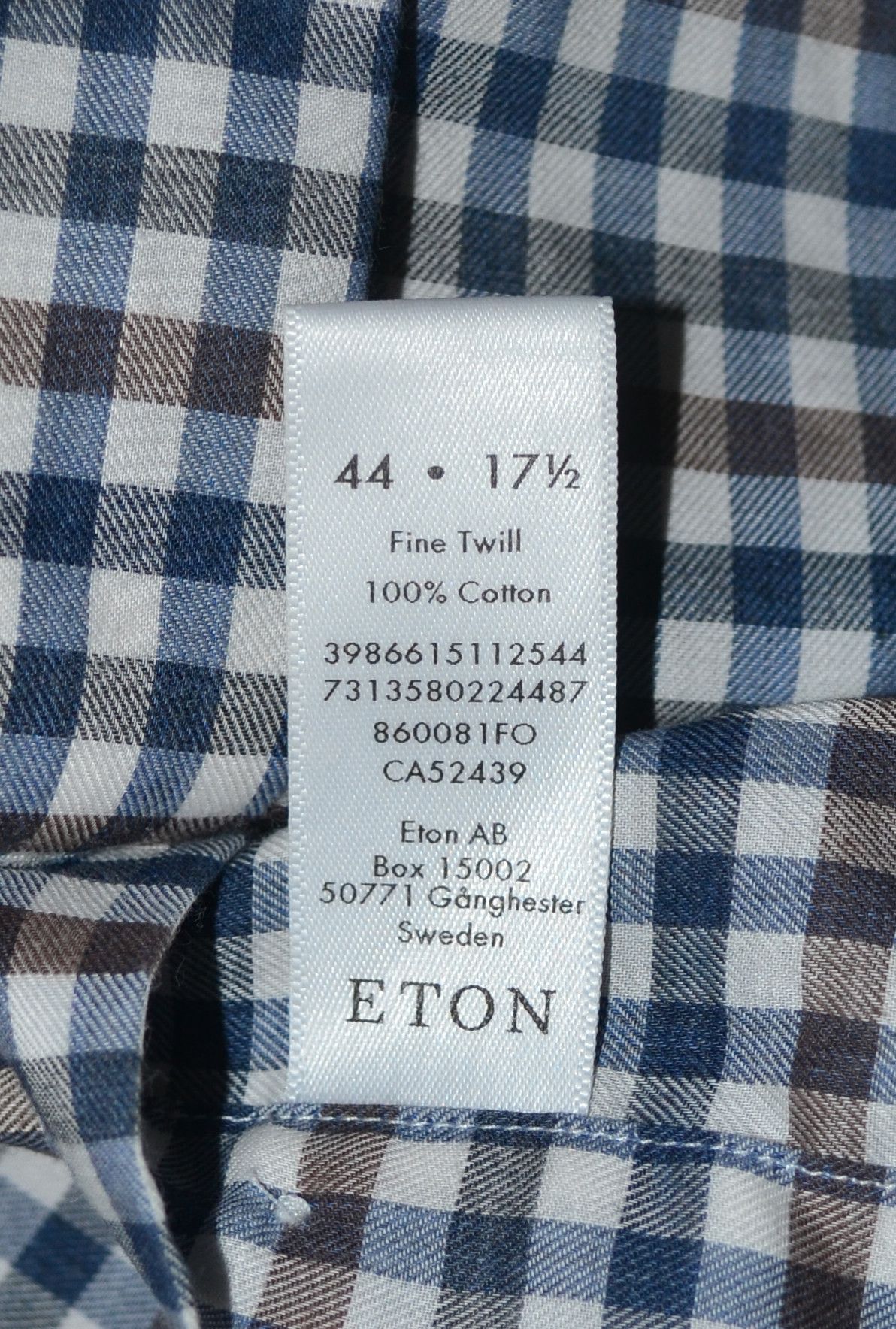 Designer × Eton Eton Checked Shirt Size 44 -17 1/2 Size US XL / EU 56 / 4 - 8 Thumbnail