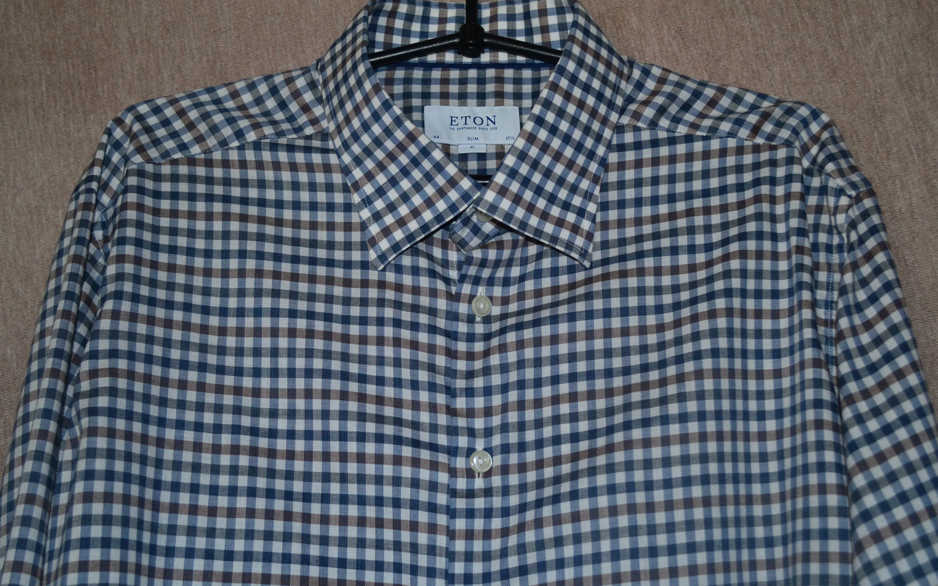 Designer × Eton Eton Checked Shirt Size 44 -17 1/2 Size US XL / EU 56 / 4 - 1 Thumbnail