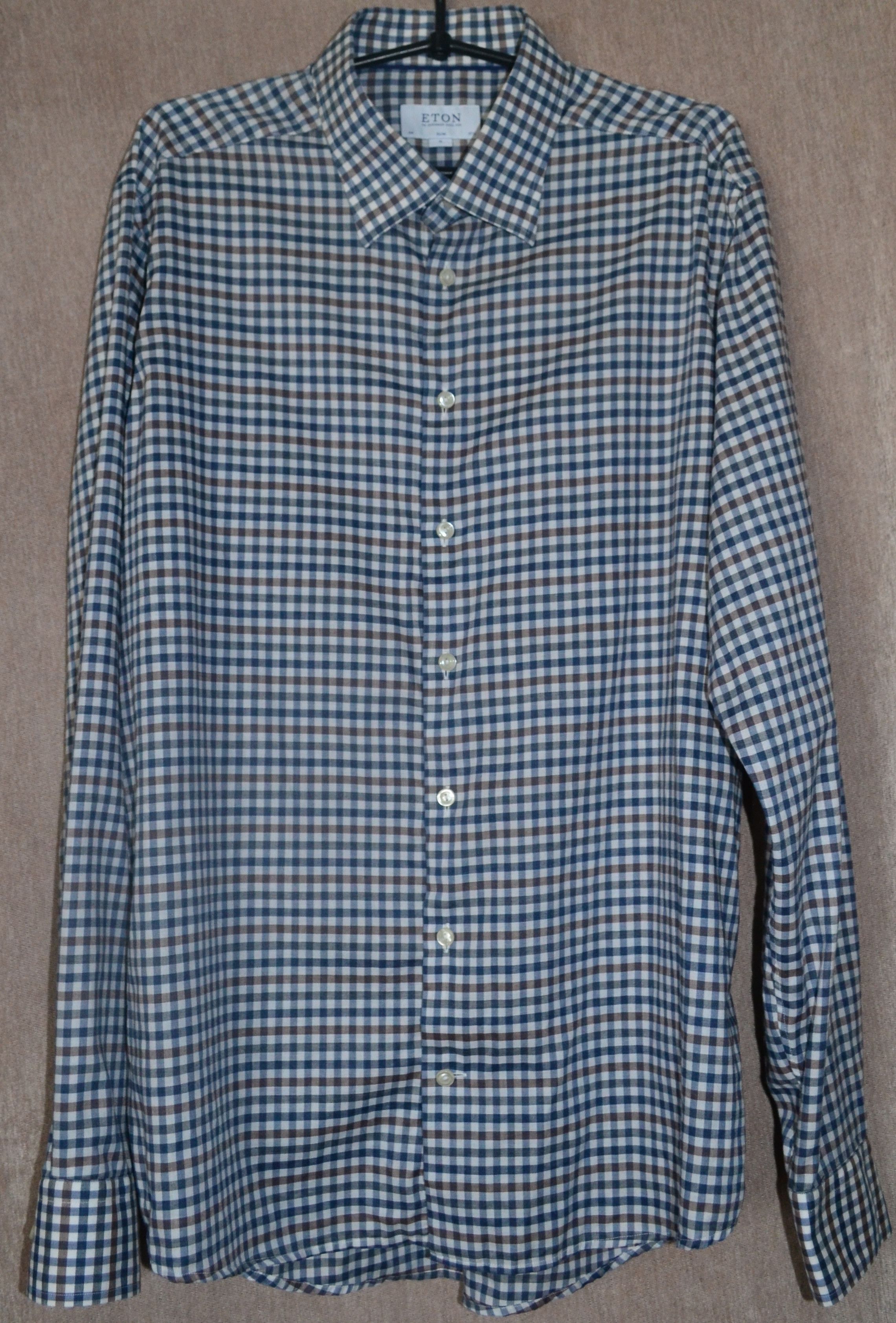 Designer × Eton Eton Checked Shirt Size 44 -17 1/2 Size US XL / EU 56 / 4 - 2 Thumbnail