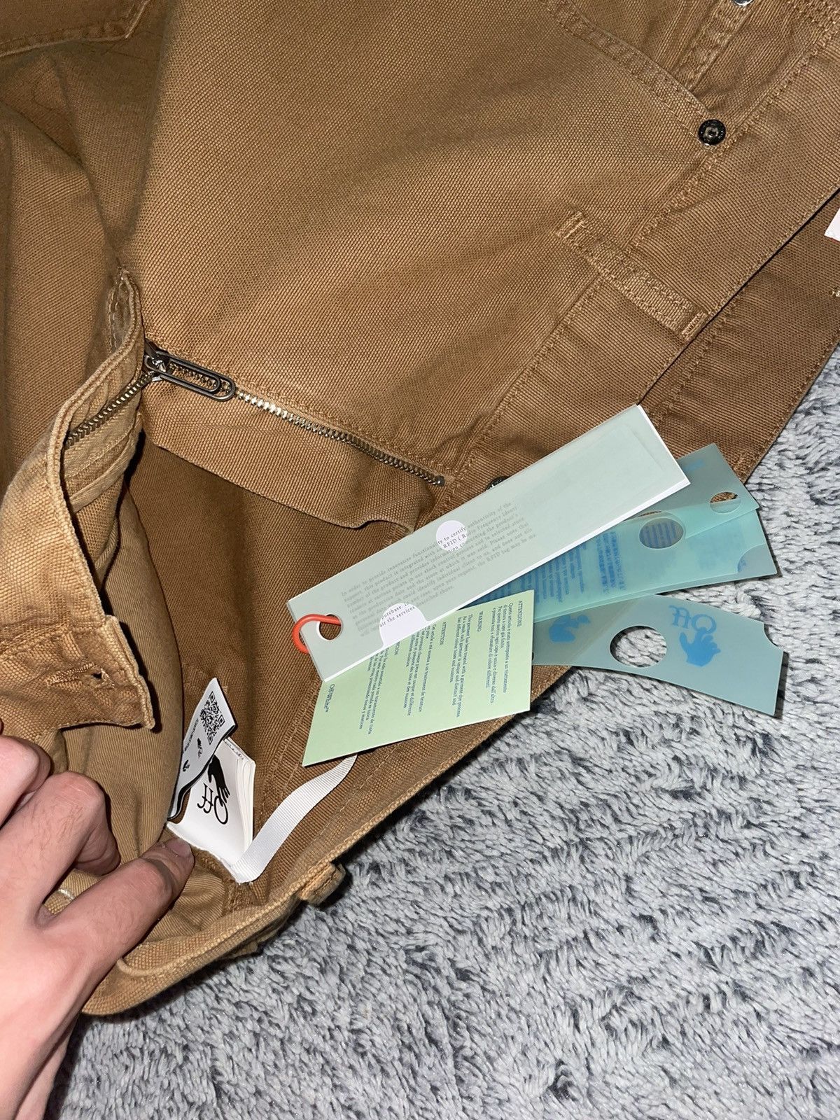 Off-White Off White Slow Canv Flare Carp Pant Size US 32 / EU 48 - 4 Thumbnail