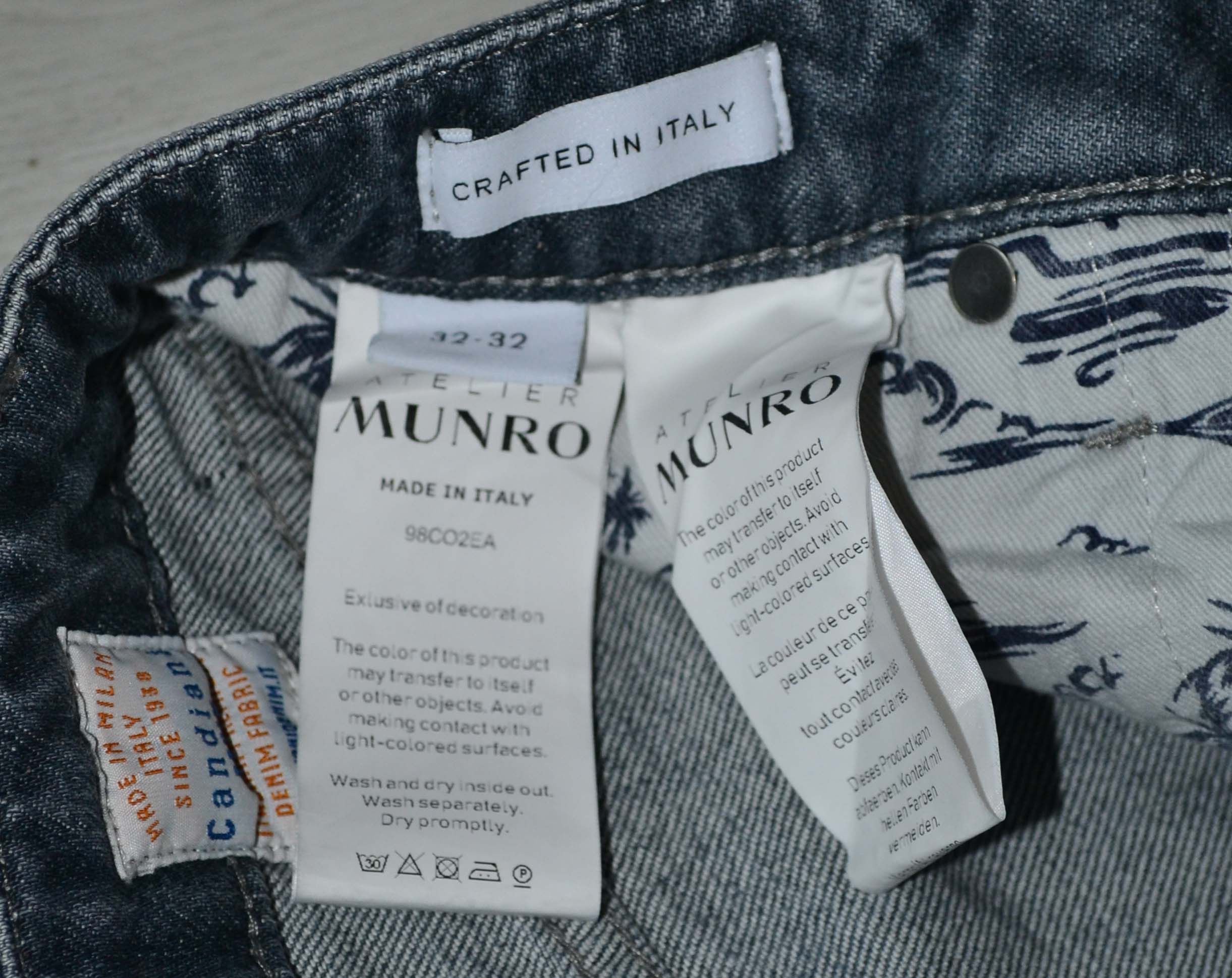 Other Atelier Munro x Oger Jeans Made in Italy Size US 33 - 5 Thumbnail