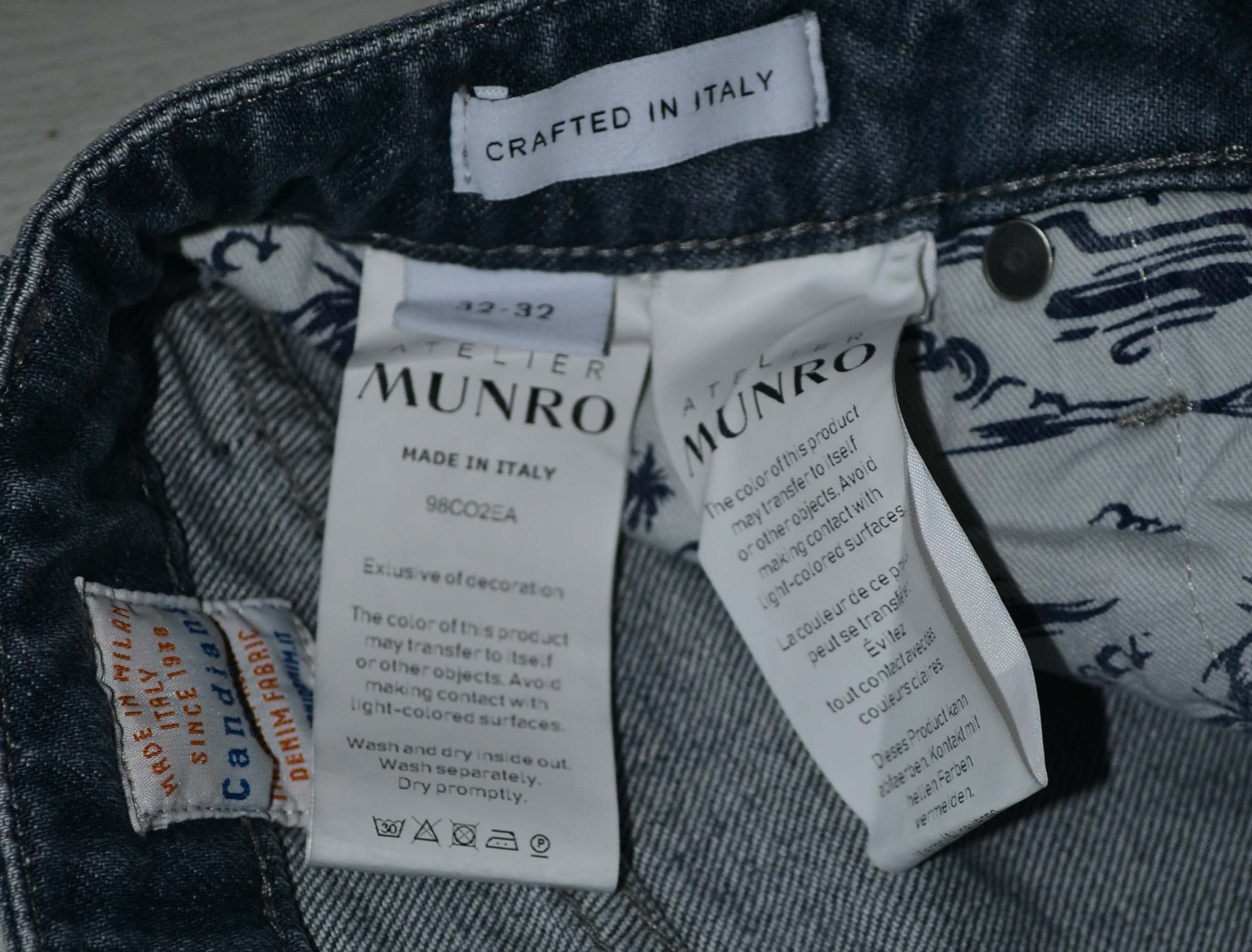 Other Atelier Munro x Oger Jeans Made in Italy Size US 33 - 4 Thumbnail