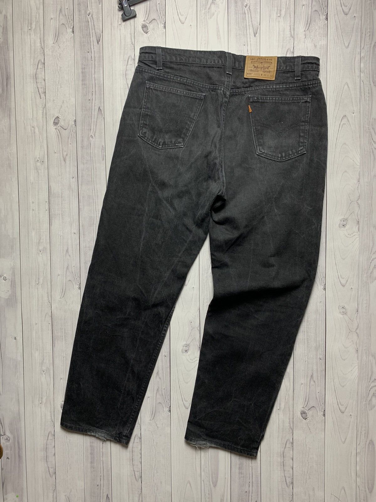 Levi's Vintage Levis orange Tab Black 555 Size US 38 / EU 54 - 7 Thumbnail