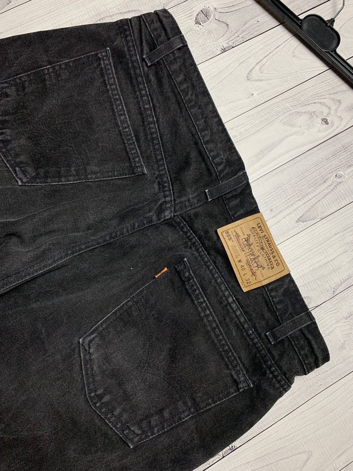 Levi's Vintage Levis orange Tab Black 555 Size US 38 / EU 54 - 8 Thumbnail