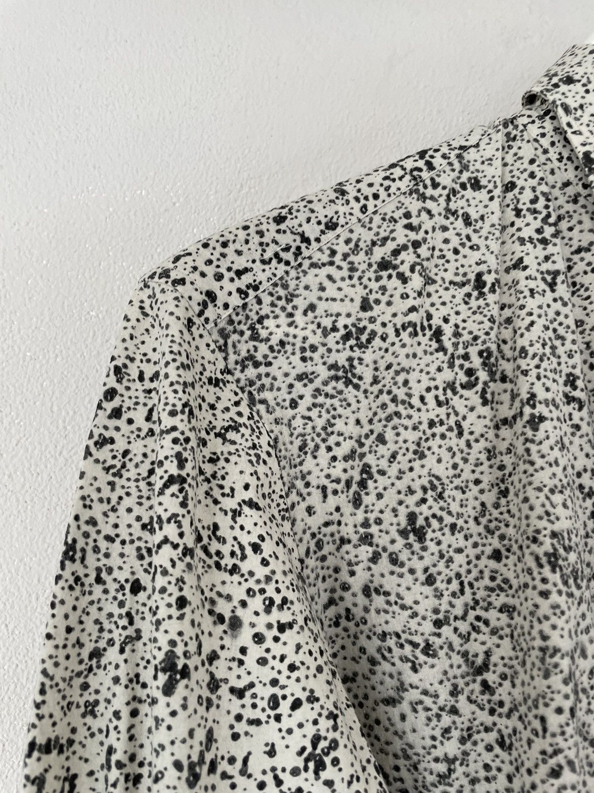 Bottega Veneta Black Speckled White Shirt Size US S / EU 44-46 / 1 - 4 Thumbnail