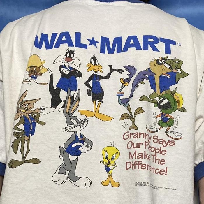 Vintage vintage looney tunes walmart ringer cartoon shirt | Grailed