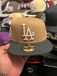 NEW ERA EXCLUSIVE 59FIFTY CREAM/FOREST GREEN LOS ANGELES DODGERS W