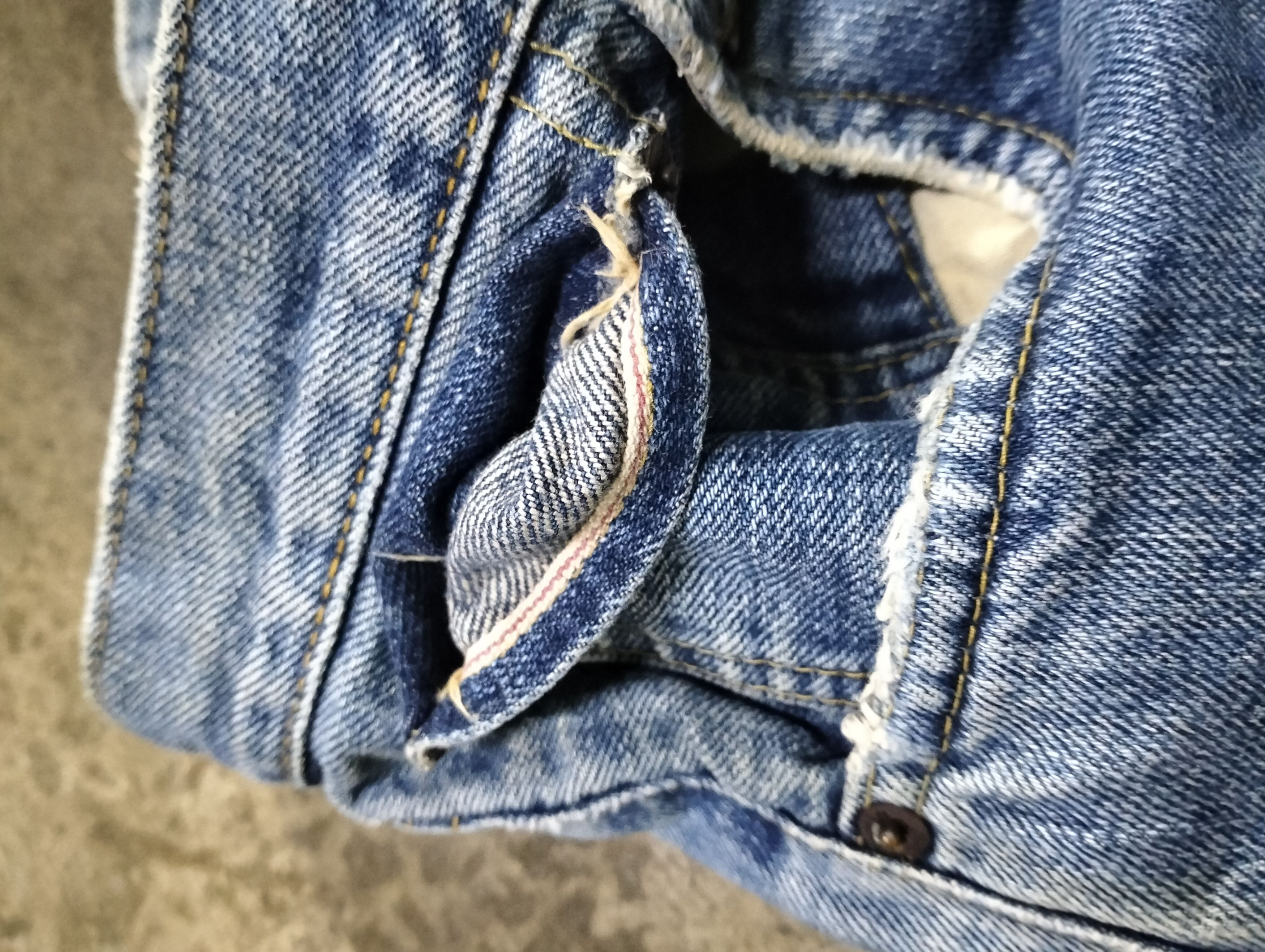 Edwin × Vintage VINTAGE EDWIN SALVAGE DISTRESSED DENIM PANTS Size US 35 - 9 Thumbnail