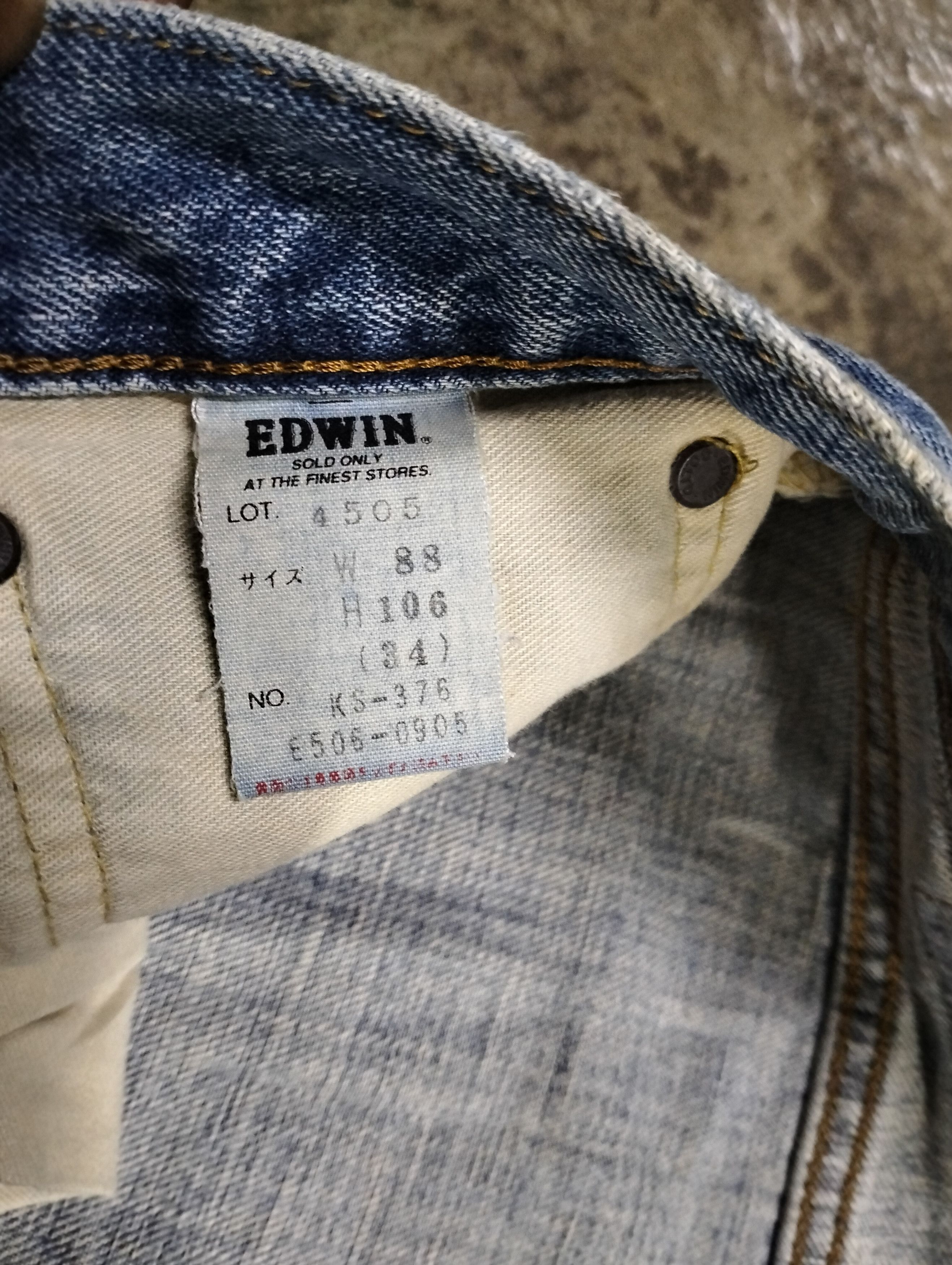 Edwin × Vintage VINTAGE EDWIN SALVAGE DISTRESSED DENIM PANTS Size US 35 - 8 Thumbnail