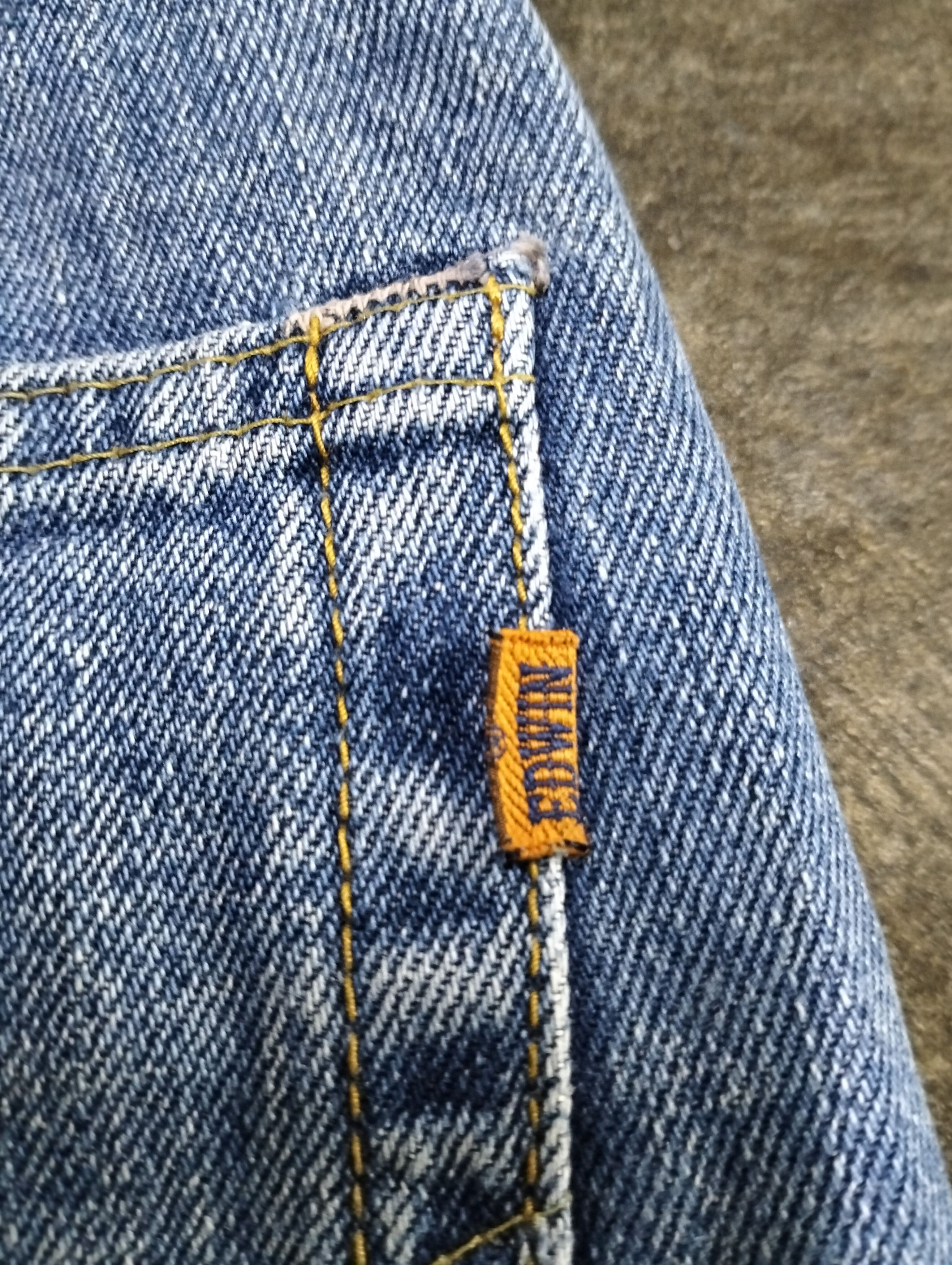 Edwin × Vintage VINTAGE EDWIN SALVAGE DISTRESSED DENIM PANTS Size US 35 - 14 Thumbnail