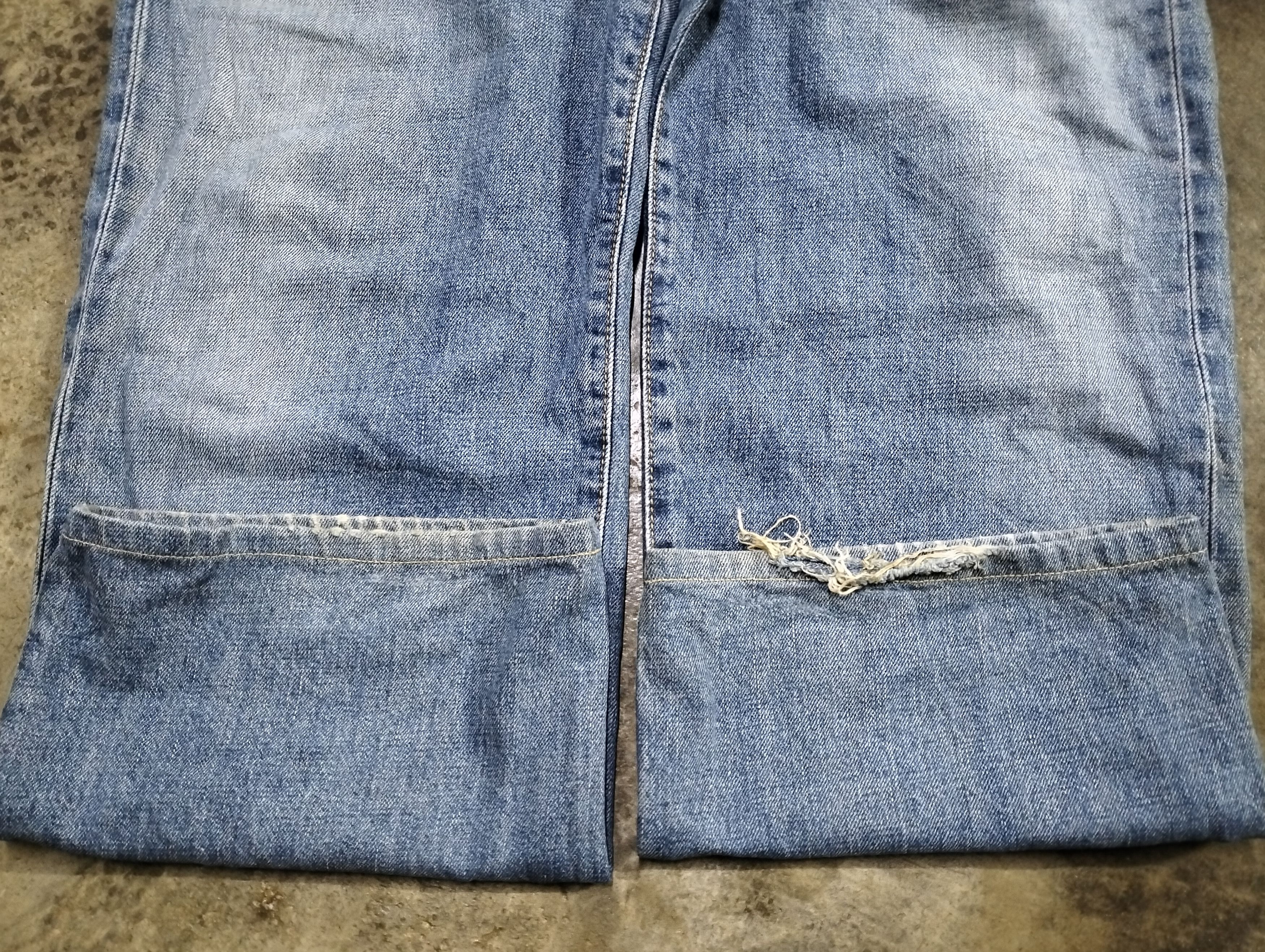 Edwin × Vintage VINTAGE EDWIN SALVAGE DISTRESSED DENIM PANTS Size US 35 - 4 Thumbnail
