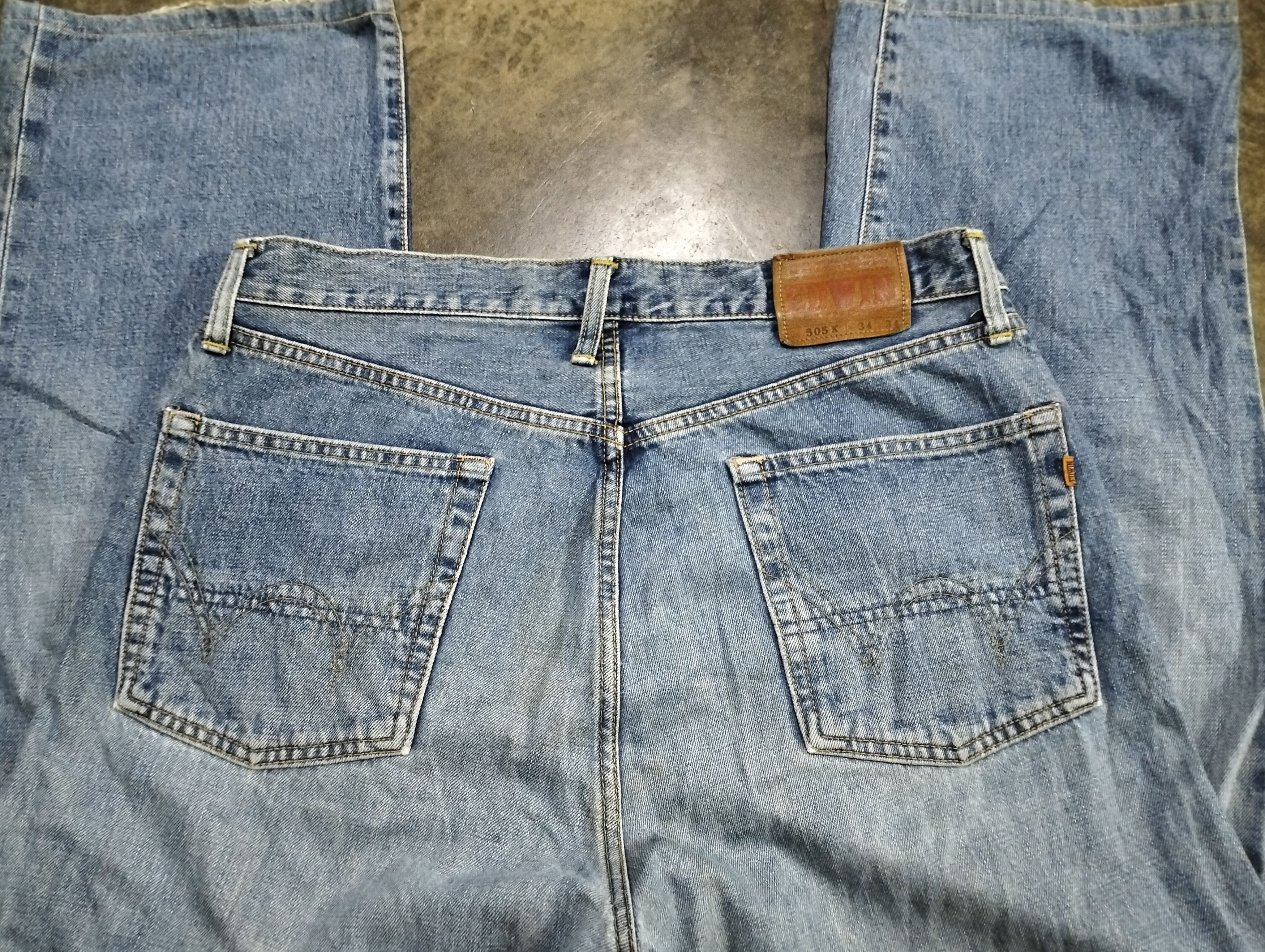 Edwin × Vintage VINTAGE EDWIN SALVAGE DISTRESSED DENIM PANTS Size US 35 - 11 Thumbnail