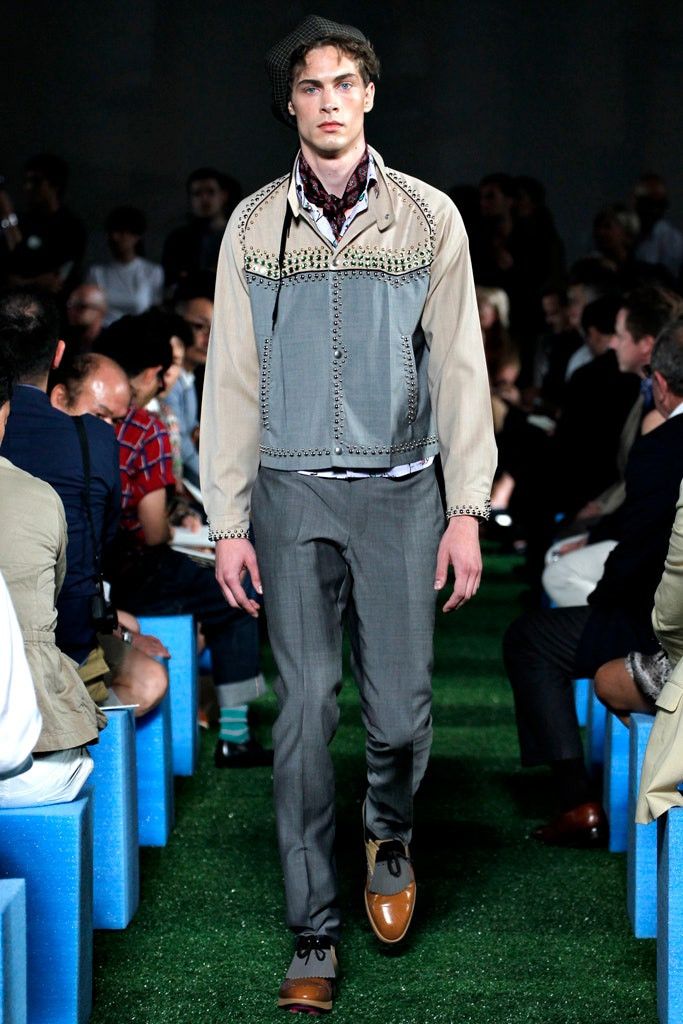 PRADA(プラダ) / 12SS/スタッズブルゾン/ナイロンジャケット/46