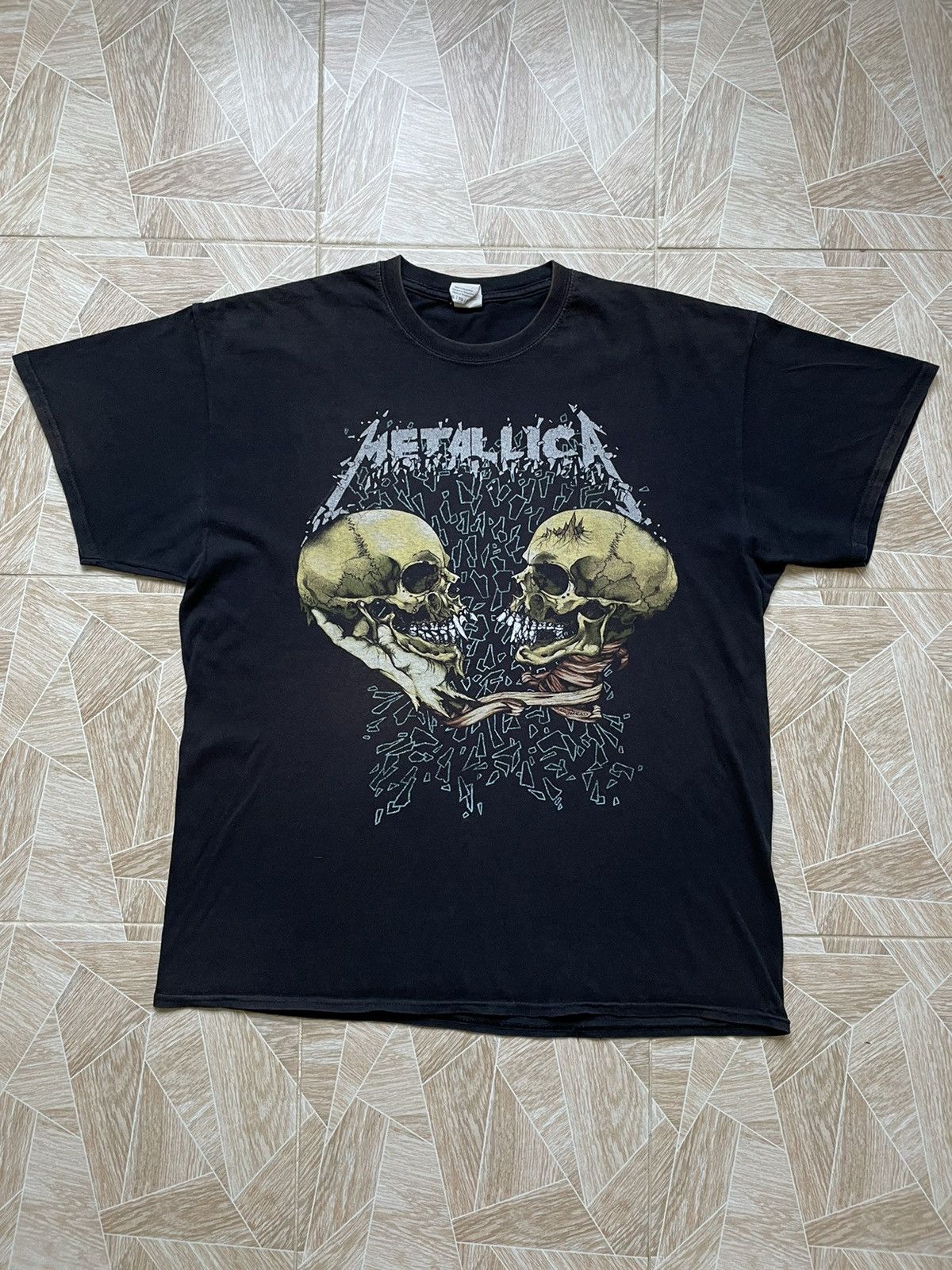 METALLICA - PUSHEAD SKULL STATUE 1994 metallica pushead flaming skull ...