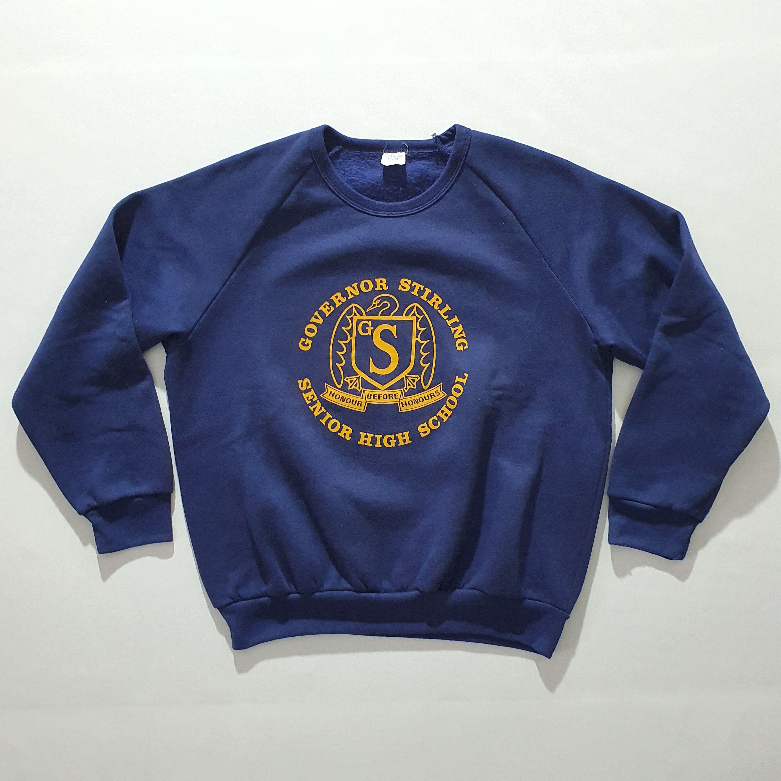 Vintage 80s Governor Stirling High School Sweatshirt Size US M / EU 48-50 / 2 - 11 Thumbnail