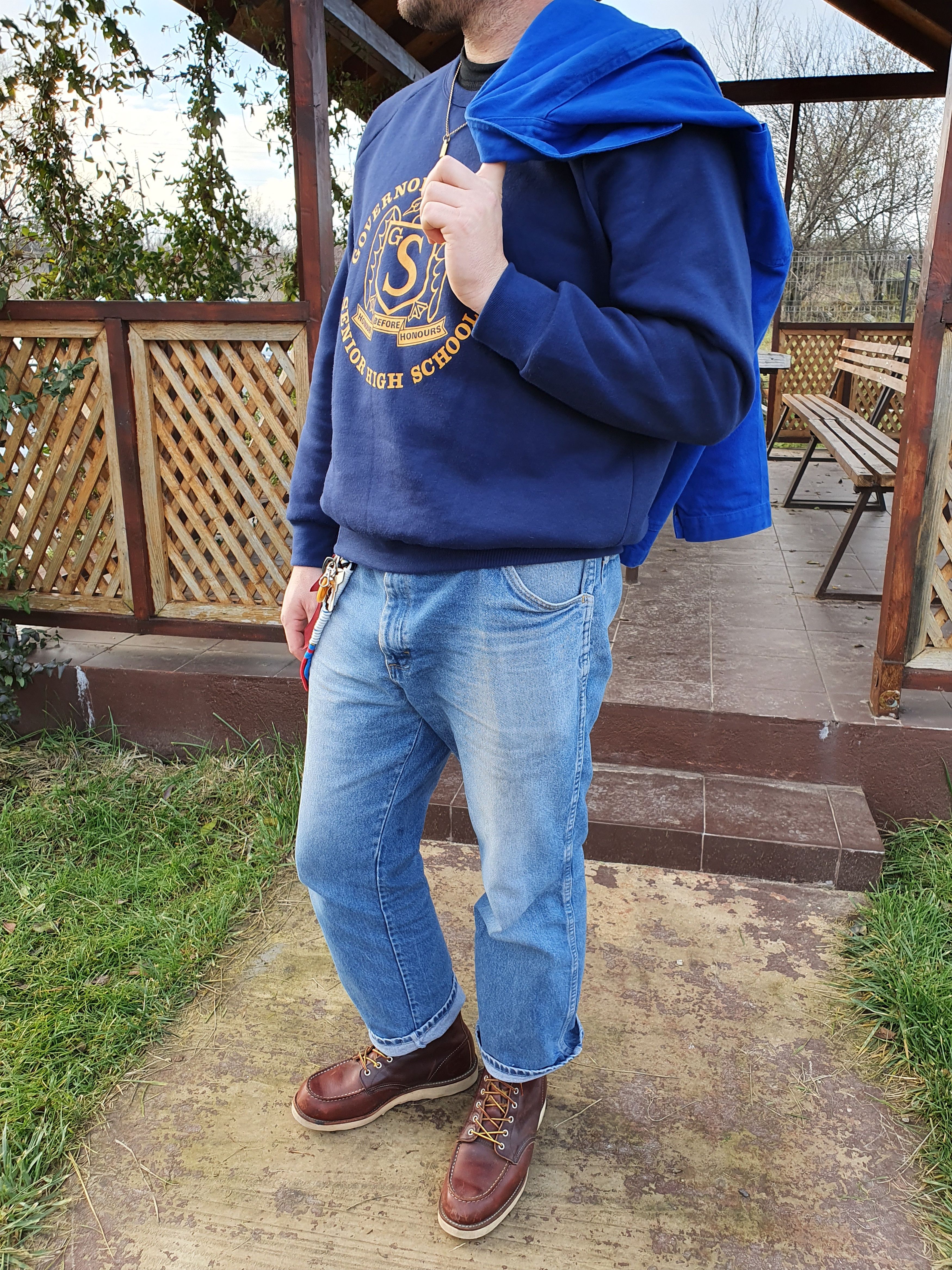 Vintage 80s Governor Stirling High School Sweatshirt Size US M / EU 48-50 / 2 - 8 Thumbnail
