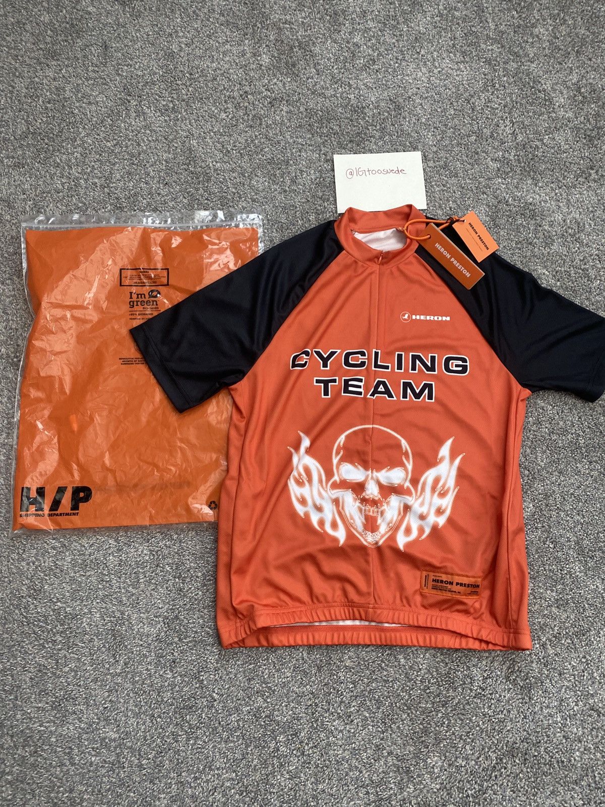 Heron Preston HP 'Cycling Team' Tee Size US M / EU 48-50 / 2 - 1 Thumbnail