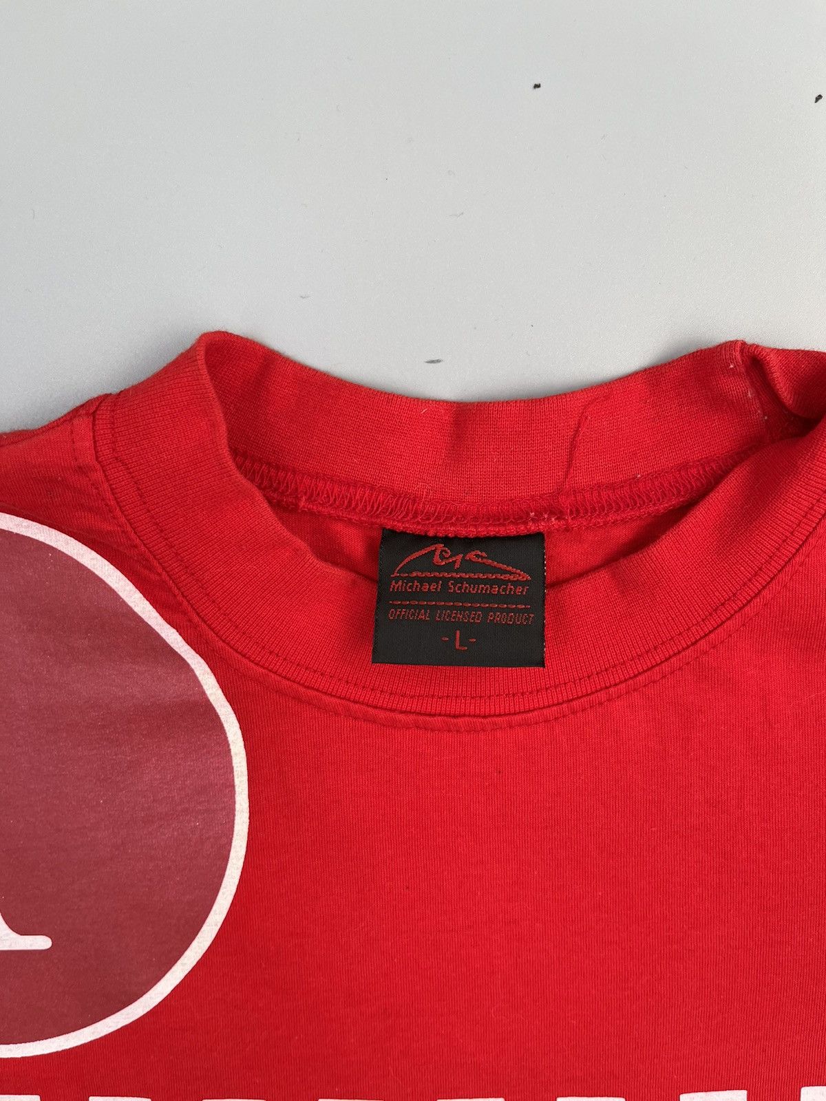 Ferrari Mens Vintage T-shirt Michael Schumacher Rare Size US L / EU 52-54 / 3 - 8 Thumbnail