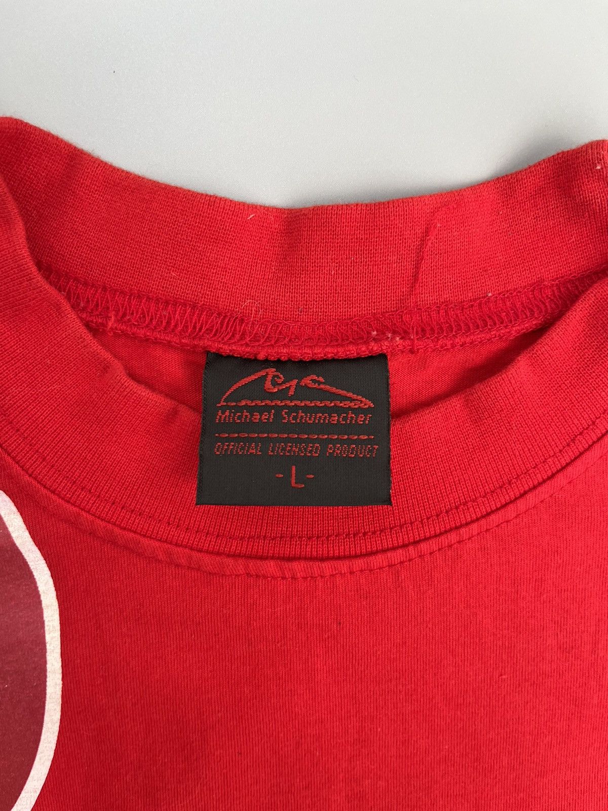 Ferrari Mens Vintage T-shirt Michael Schumacher Rare Size US L / EU 52-54 / 3 - 12 Thumbnail
