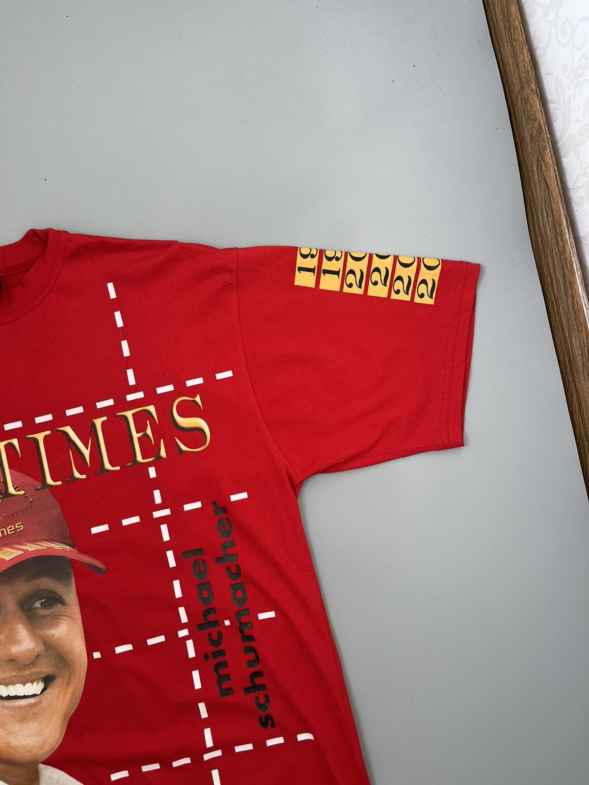 Ferrari Mens Vintage T-shirt Michael Schumacher Rare Size US L / EU 52-54 / 3 - 4 Thumbnail