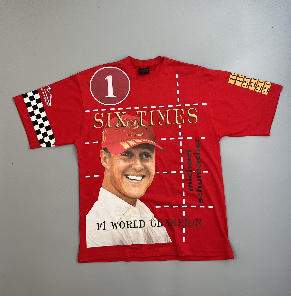 Ferrari Mens Vintage T-shirt Michael Schumacher Rare Size US L / EU 52-54 / 3 - 1 Thumbnail