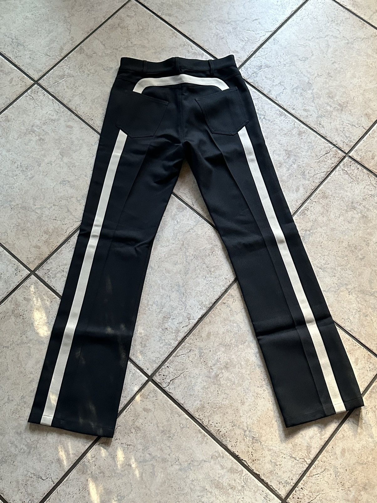 Random Identities Random Identities Black Officer 5 Pocket Trousers ...