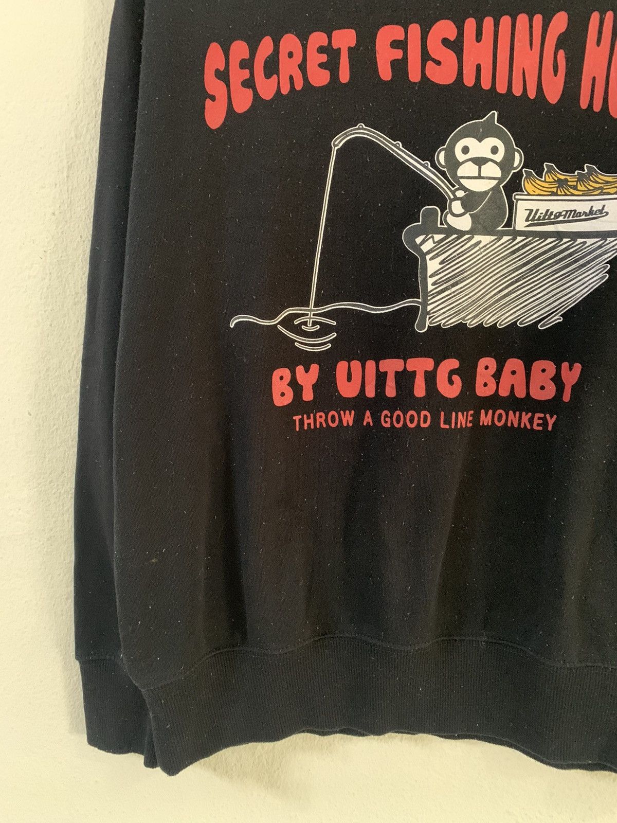 Japanese Brand Uittg Baby Secret Fishing Hole Sweatshirt Size US L / EU 52-54 / 3 - 3 Thumbnail