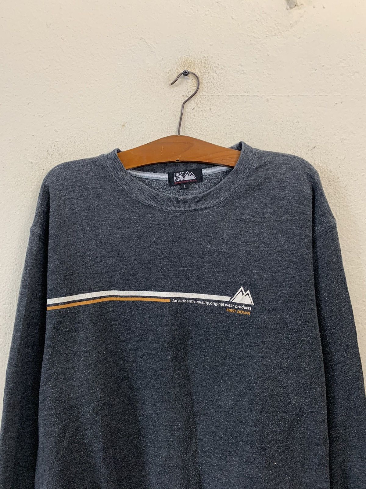 Japanese Brand First Down Sweatshirt Size US L / EU 52-54 / 3 - 4 Thumbnail