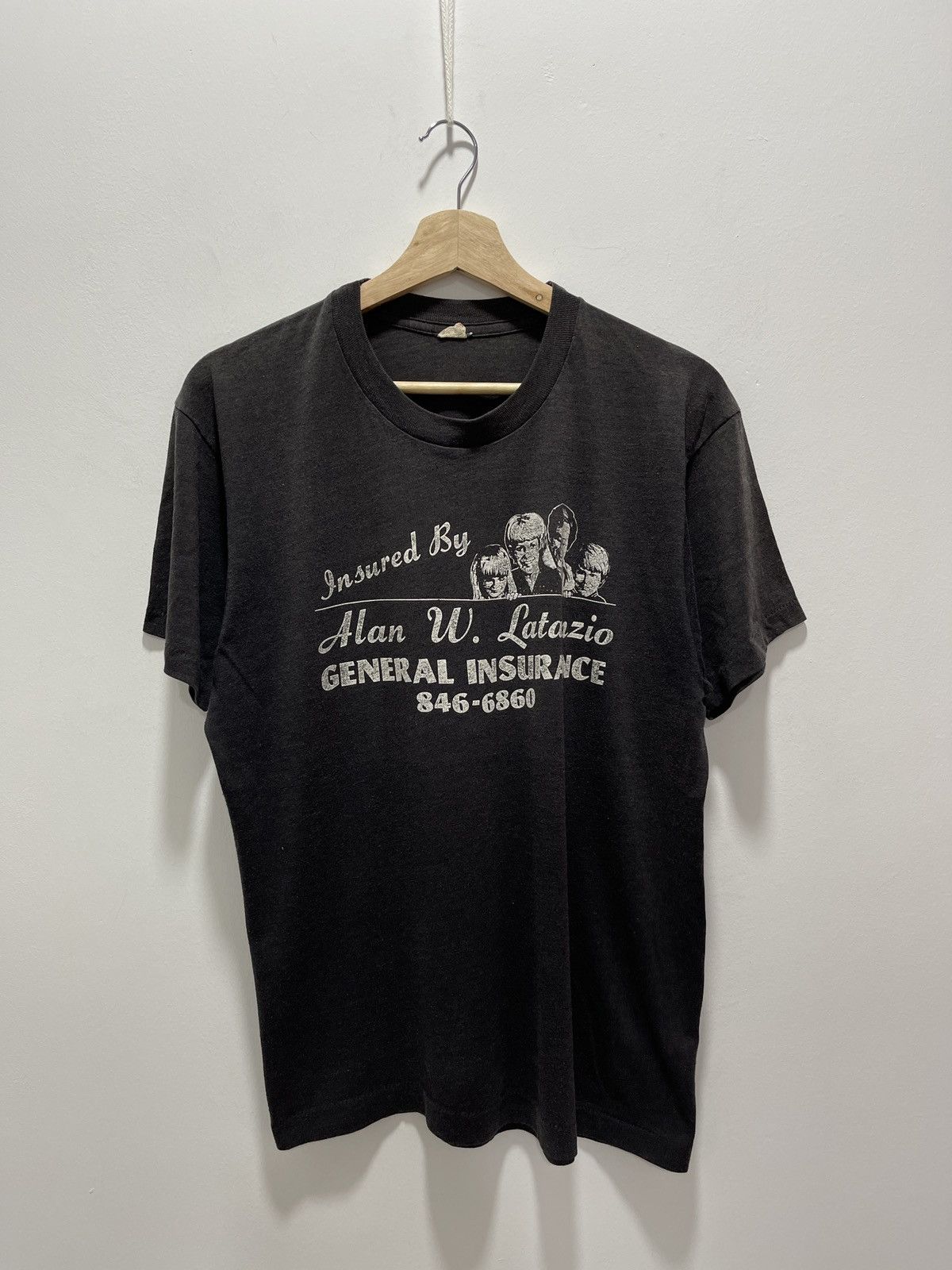 Vintage VINTAGE 80s SCREEN STARS SINGLE STITCH TSHIRT Size L / US 10 / IT 46 - 1 Thumbnail