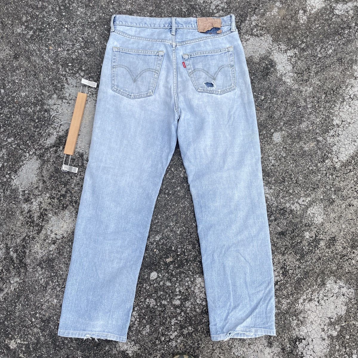 Levi's Vintage Levis Lot 533 Distressed Denim Jeans Size US 33 - 6 Thumbnail