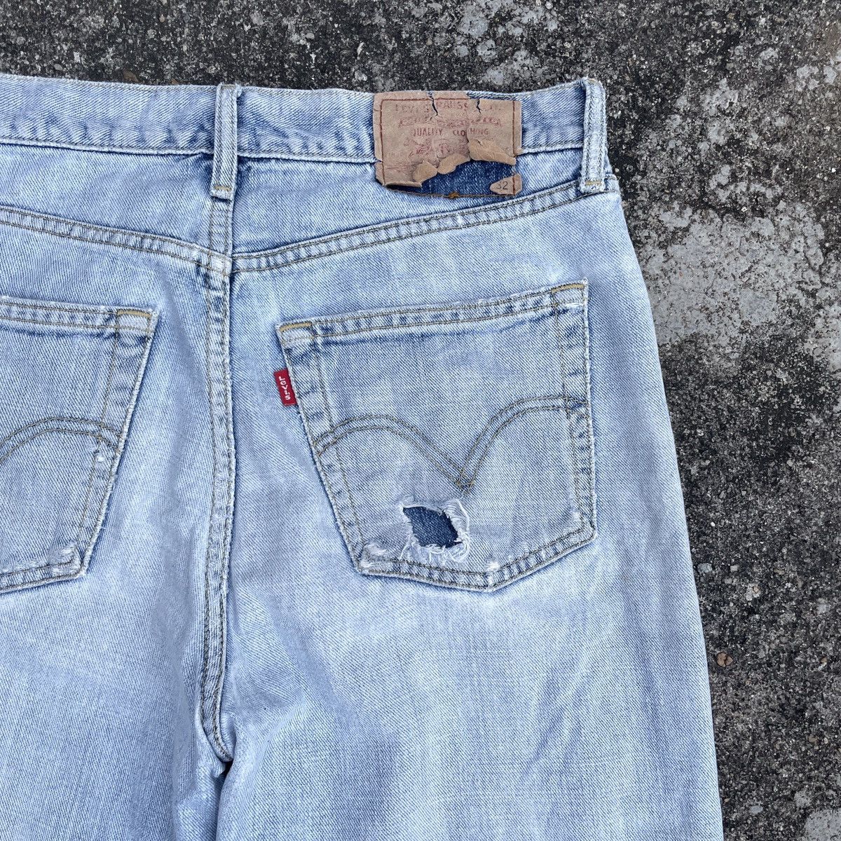 Levi's Vintage Levis Lot 533 Distressed Denim Jeans Size US 33 - 7 Thumbnail