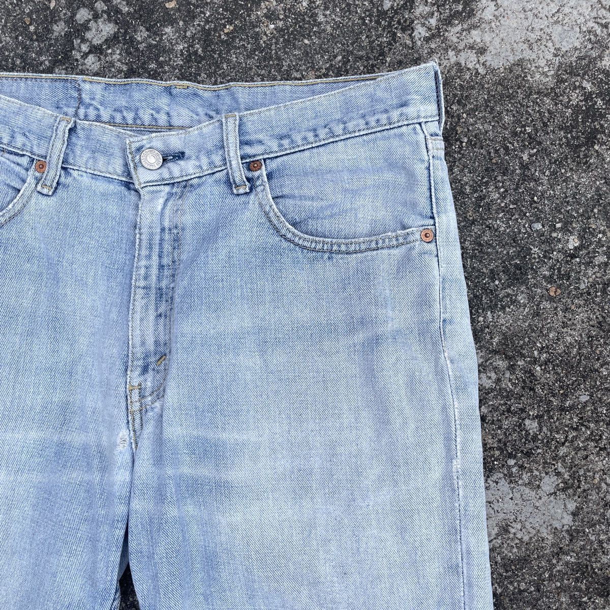 Levi's Vintage Levis Lot 533 Distressed Denim Jeans Size US 33 - 2 Thumbnail