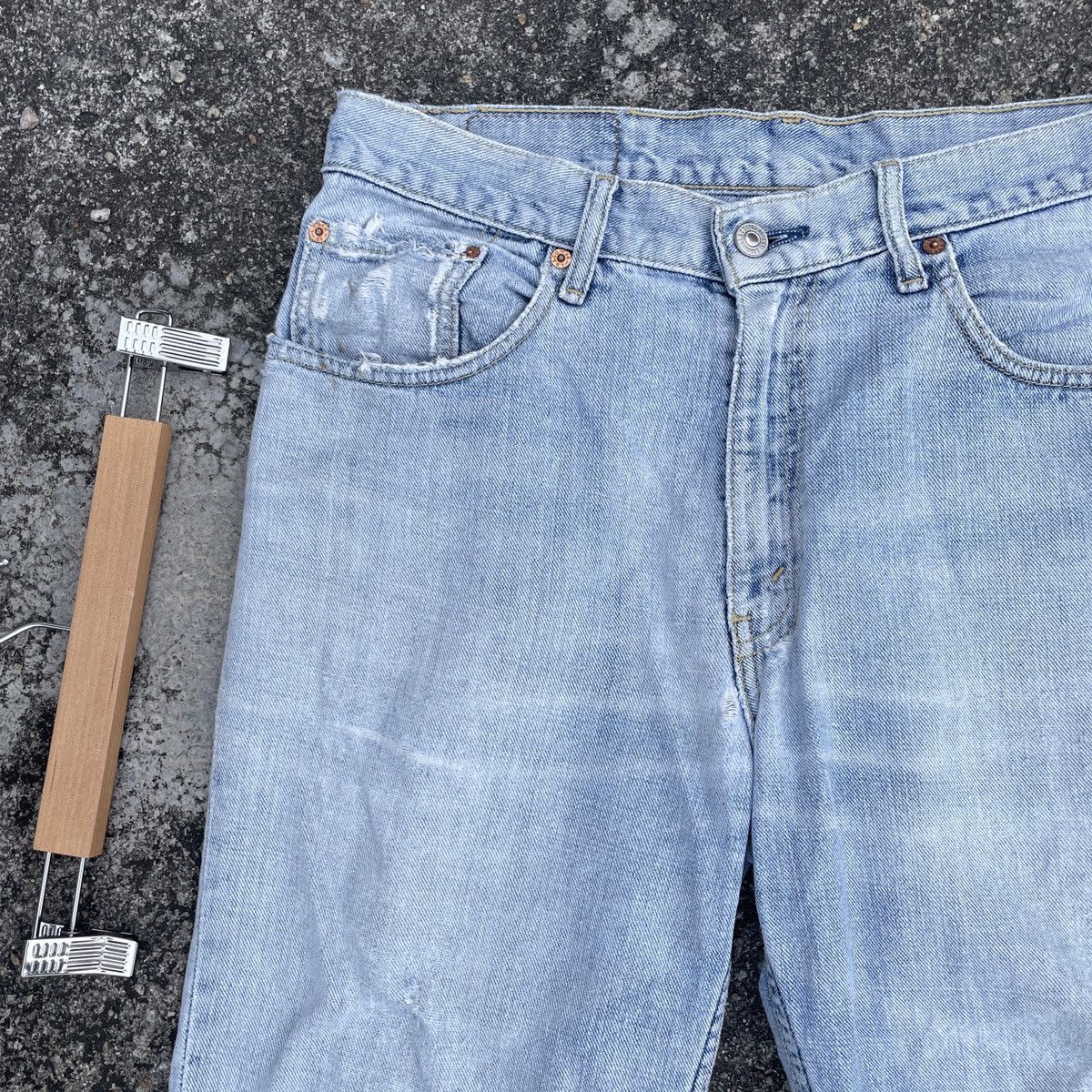 Levi's Vintage Levis Lot 533 Distressed Denim Jeans Size US 33 - 3 Thumbnail