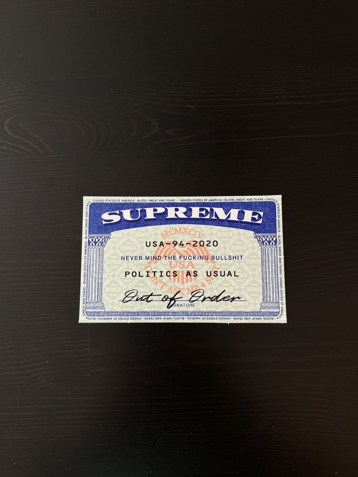 Stickers × Supreme Supreme Social Security Card SSN Sticker SS20 | Grailed