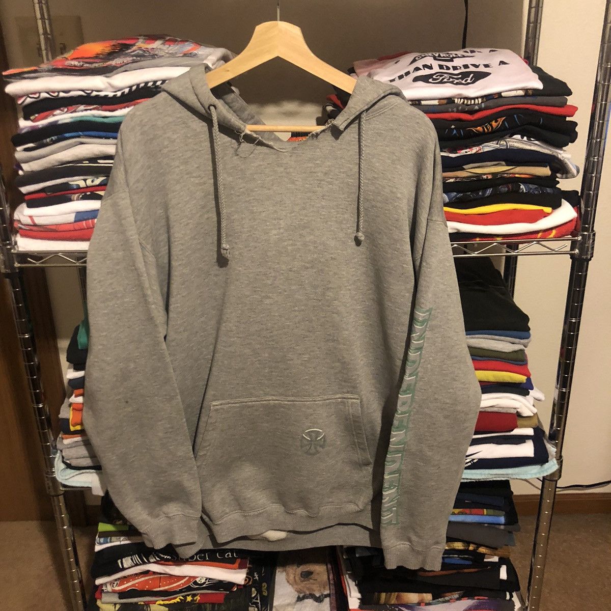 Vintage Grey Independent Trucks Hoodie