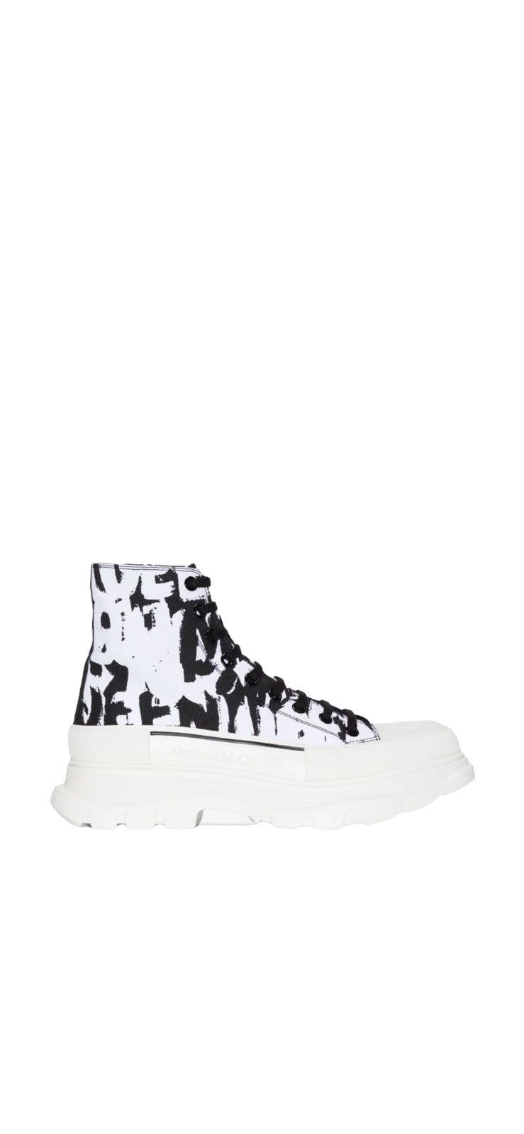 Alexander McQueen Graffiti Tread Slick Boots