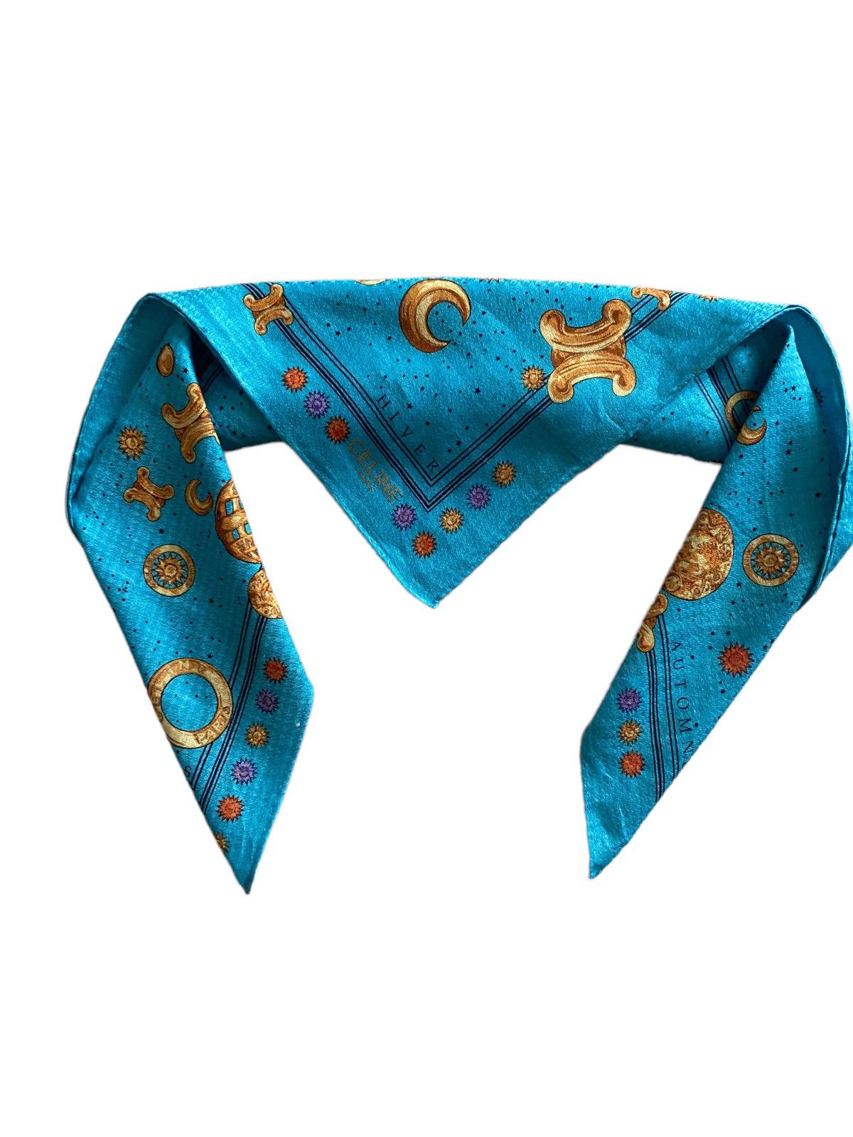 Celine × Vintage CELINE BANDANA HANDKERCHIEF NECKERCHIEF Nice design Size ONE SIZE - 2 Thumbnail